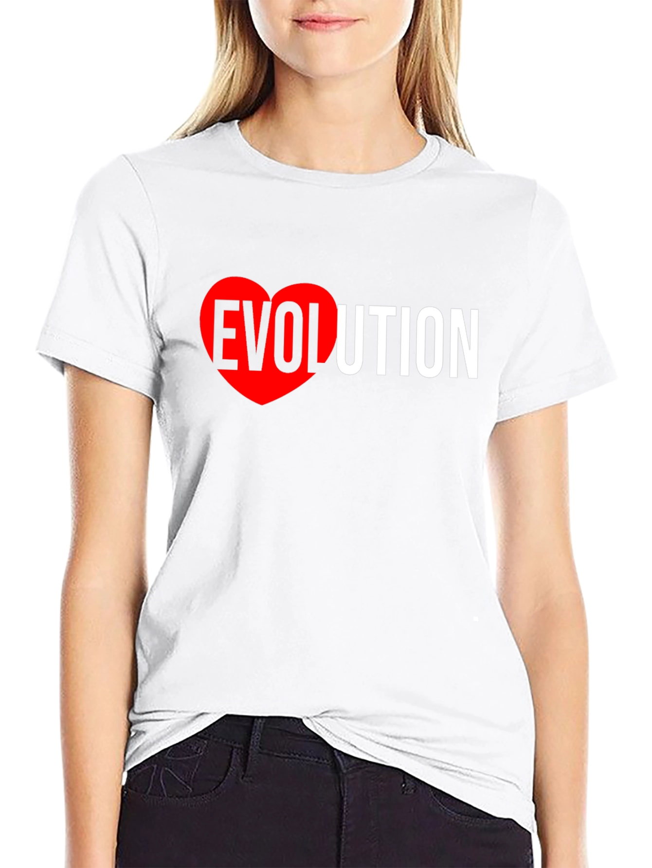 Evolution Heart Graphic T-Shirt