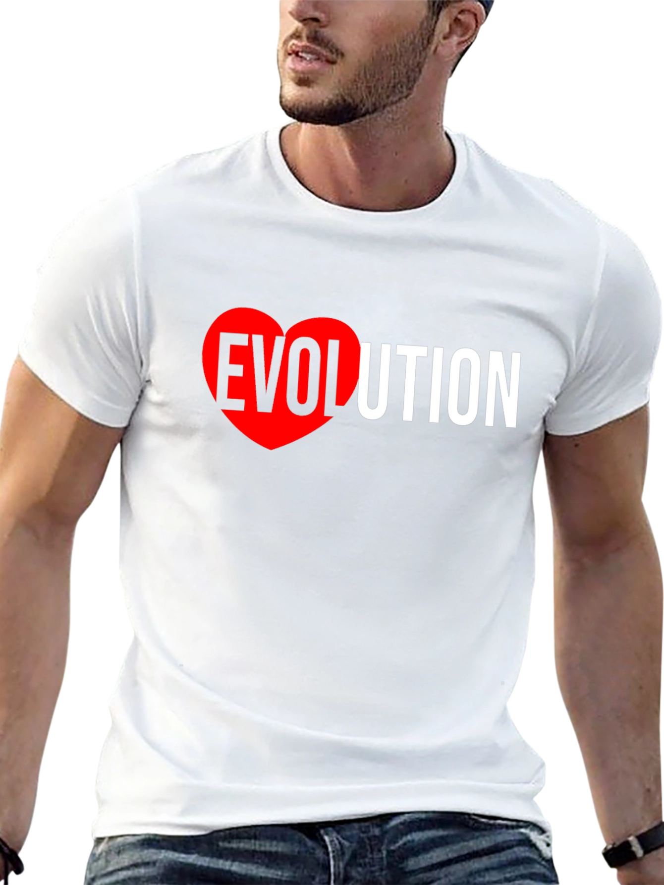 Evolution Heart Graphic T-Shirt