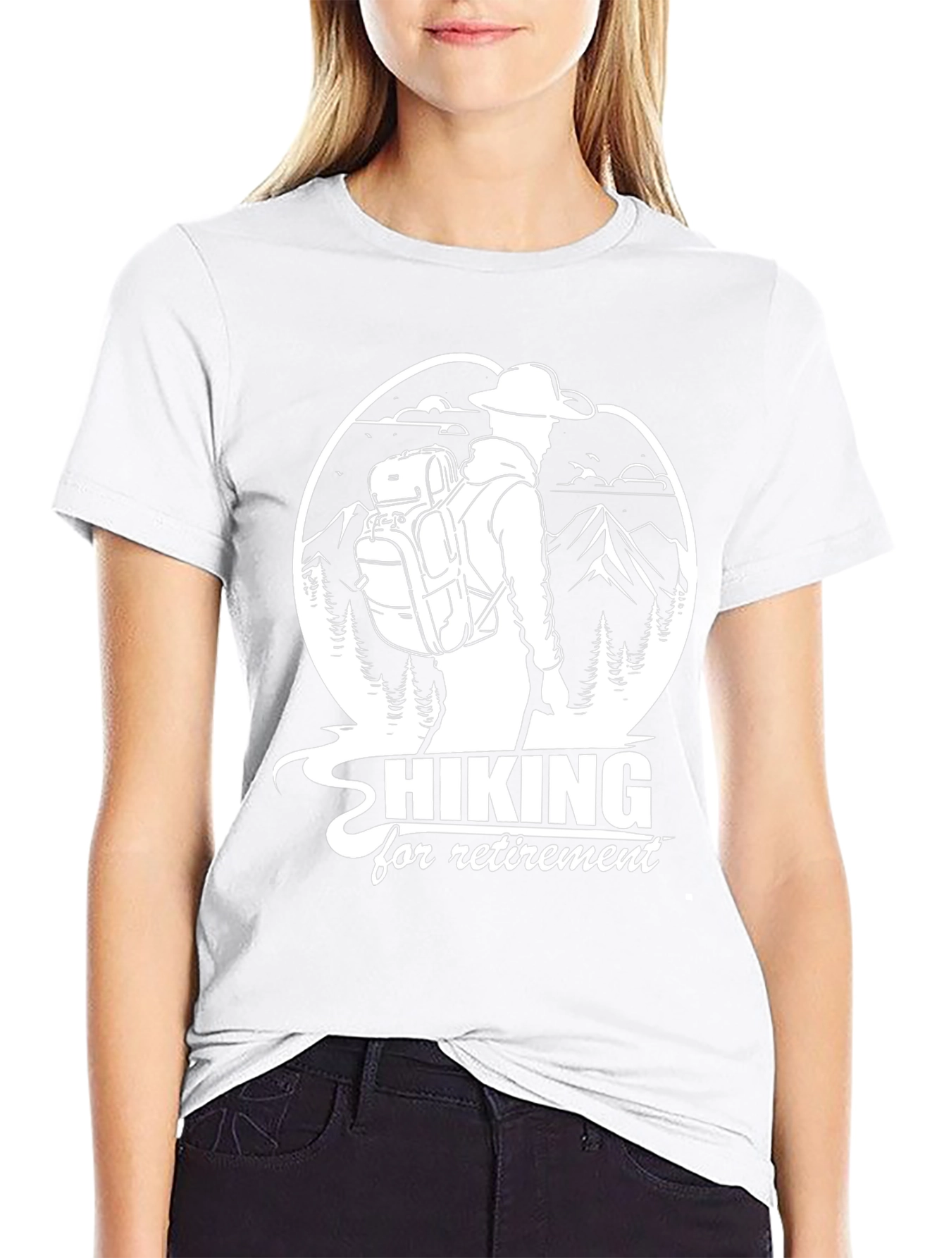 Hiking For Retirement Graphic T-Shirt