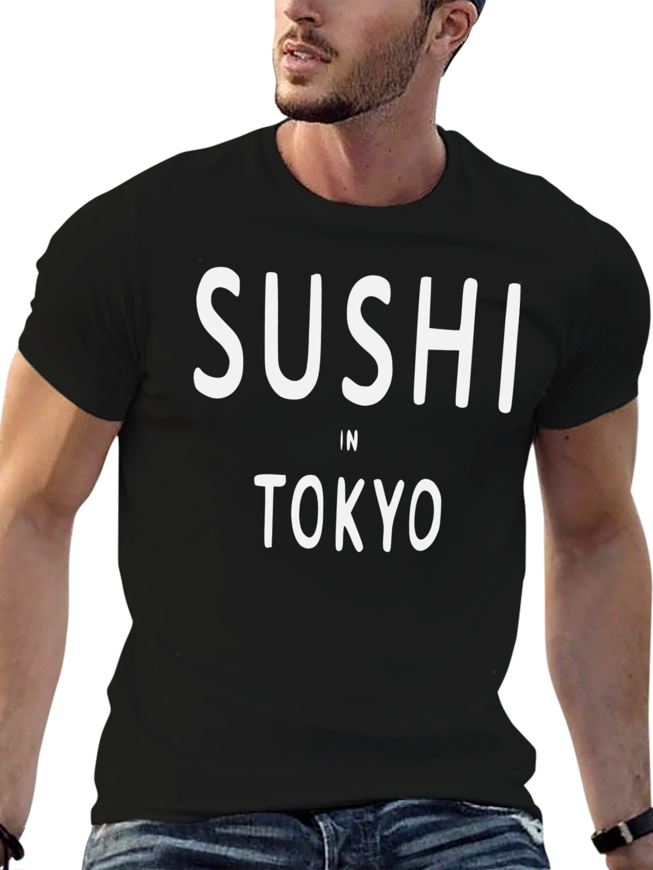 Sushi In Tokyo Graphic Tee - Unisex Cotton T-Shirt