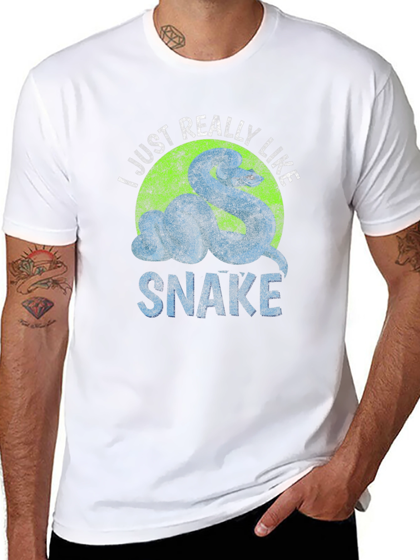 I Just Really Like Snake Graphic T-Shirt