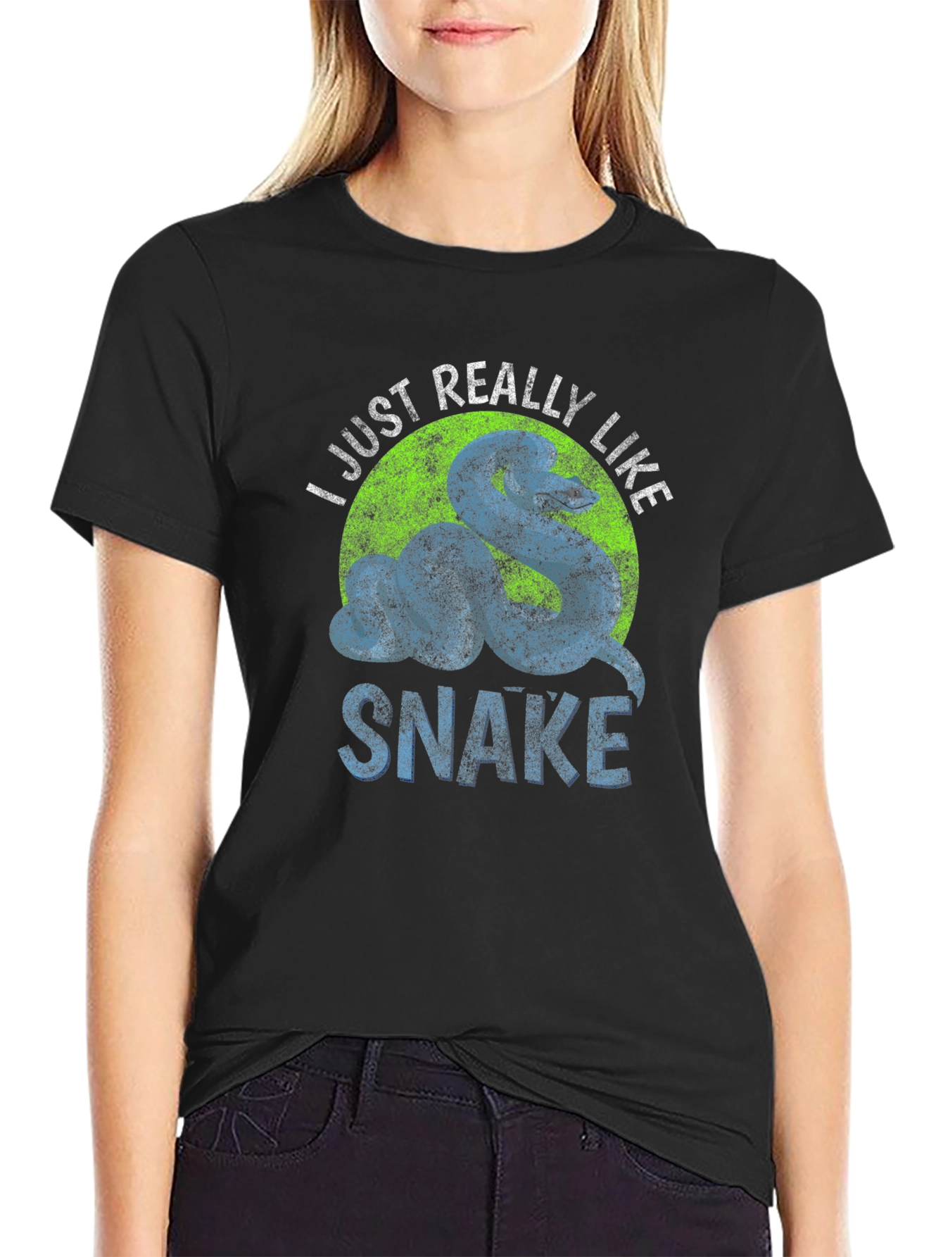 I Just Really Like Snake Graphic T-Shirt