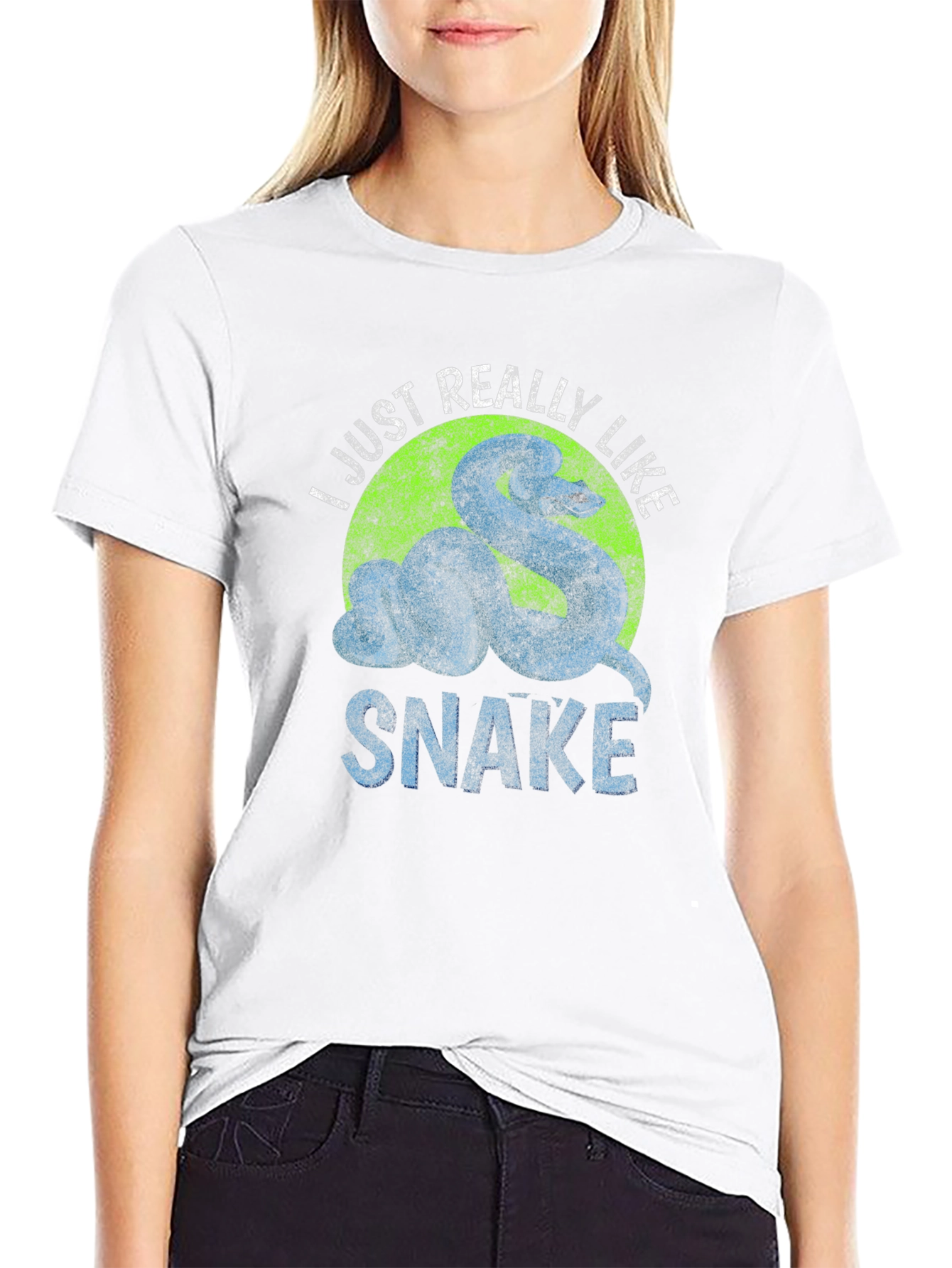 I Just Really Like Snake Graphic T-Shirt