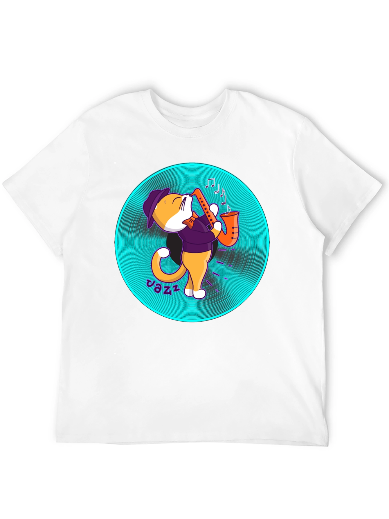 Jazz Cat T-Shirt - Cool Musician Tee