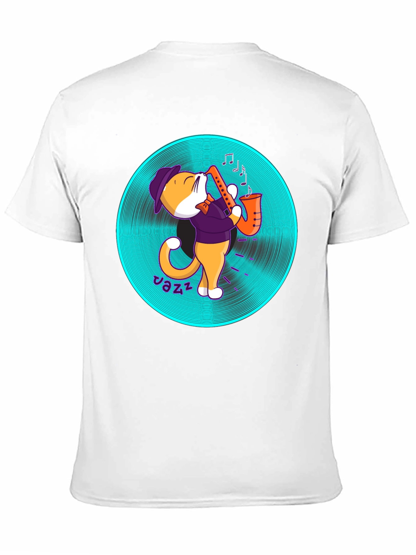 Jazz Cat T-Shirt - Cool Musician Tee