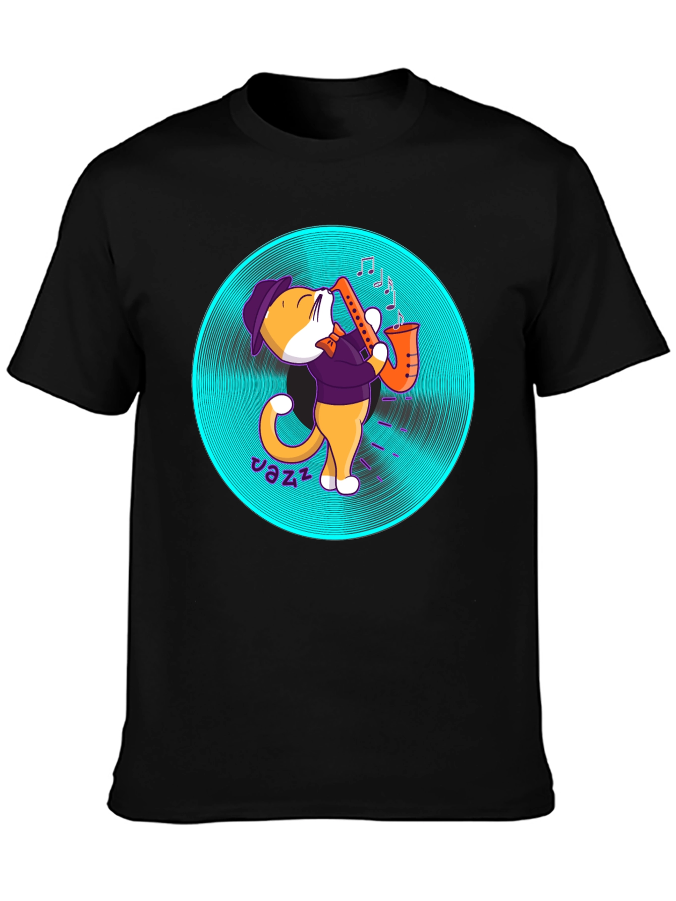Jazz Cat T-Shirt - Cool Musician Tee