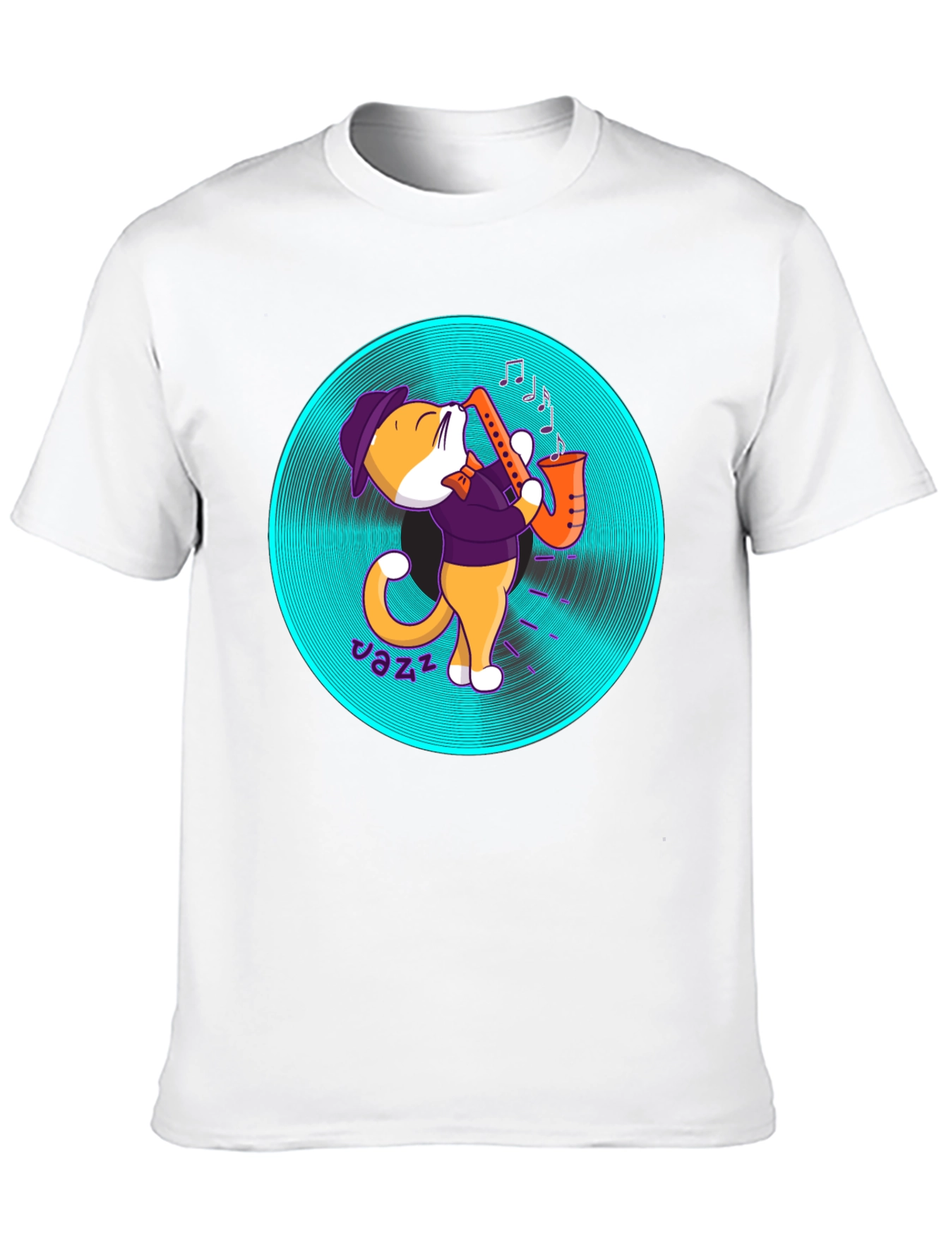 Jazz Cat T-Shirt - Cool Musician Tee