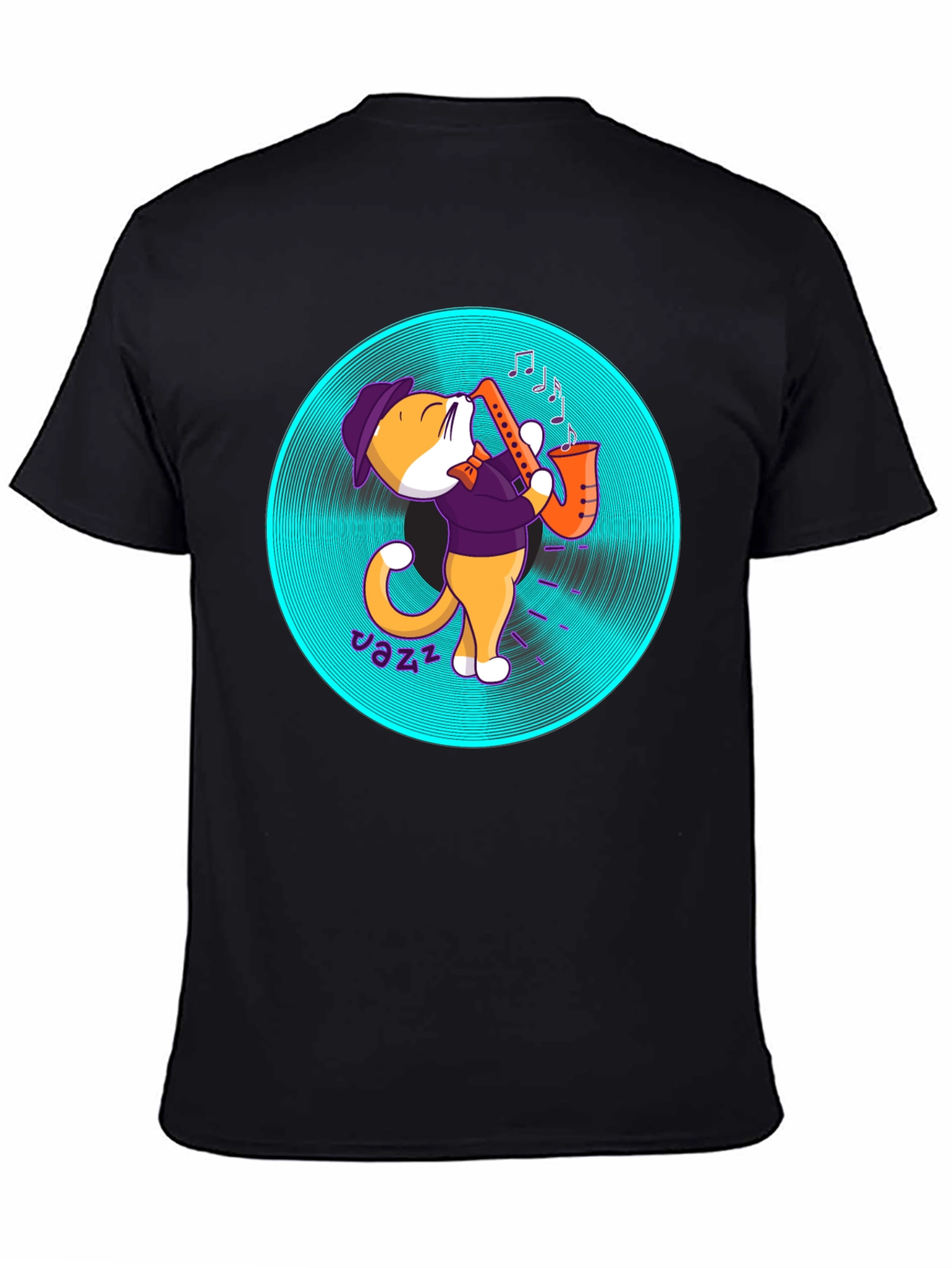 Jazz Cat T-Shirt - Cool Musician Tee