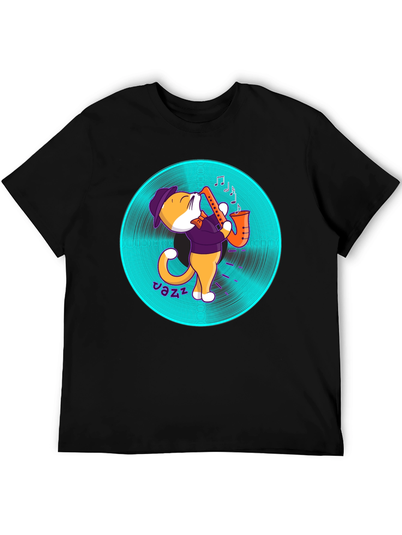 Jazz Cat T-Shirt - Cool Musician Tee