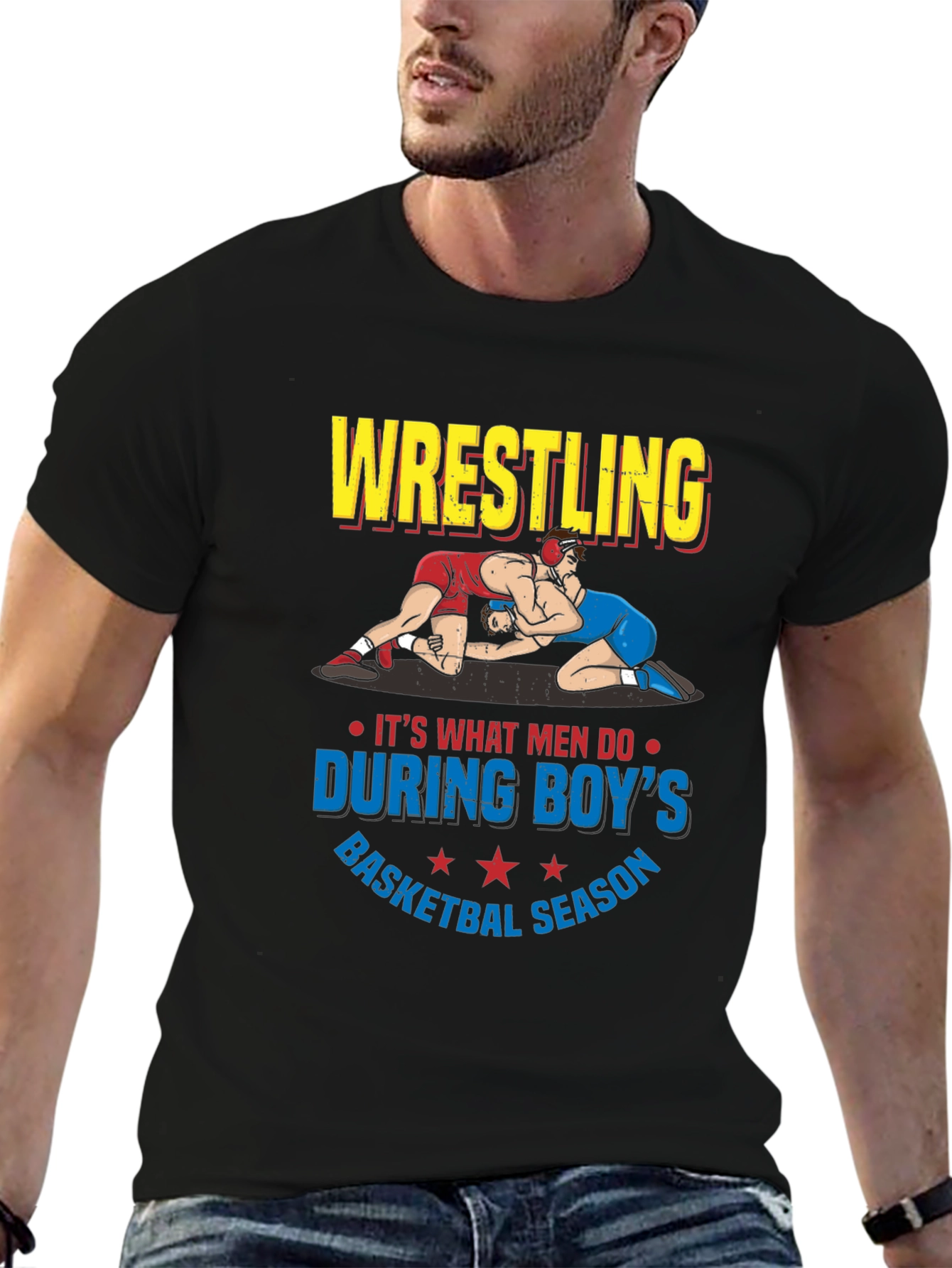 Wrestling During Boys Basketball Season T-Shirt