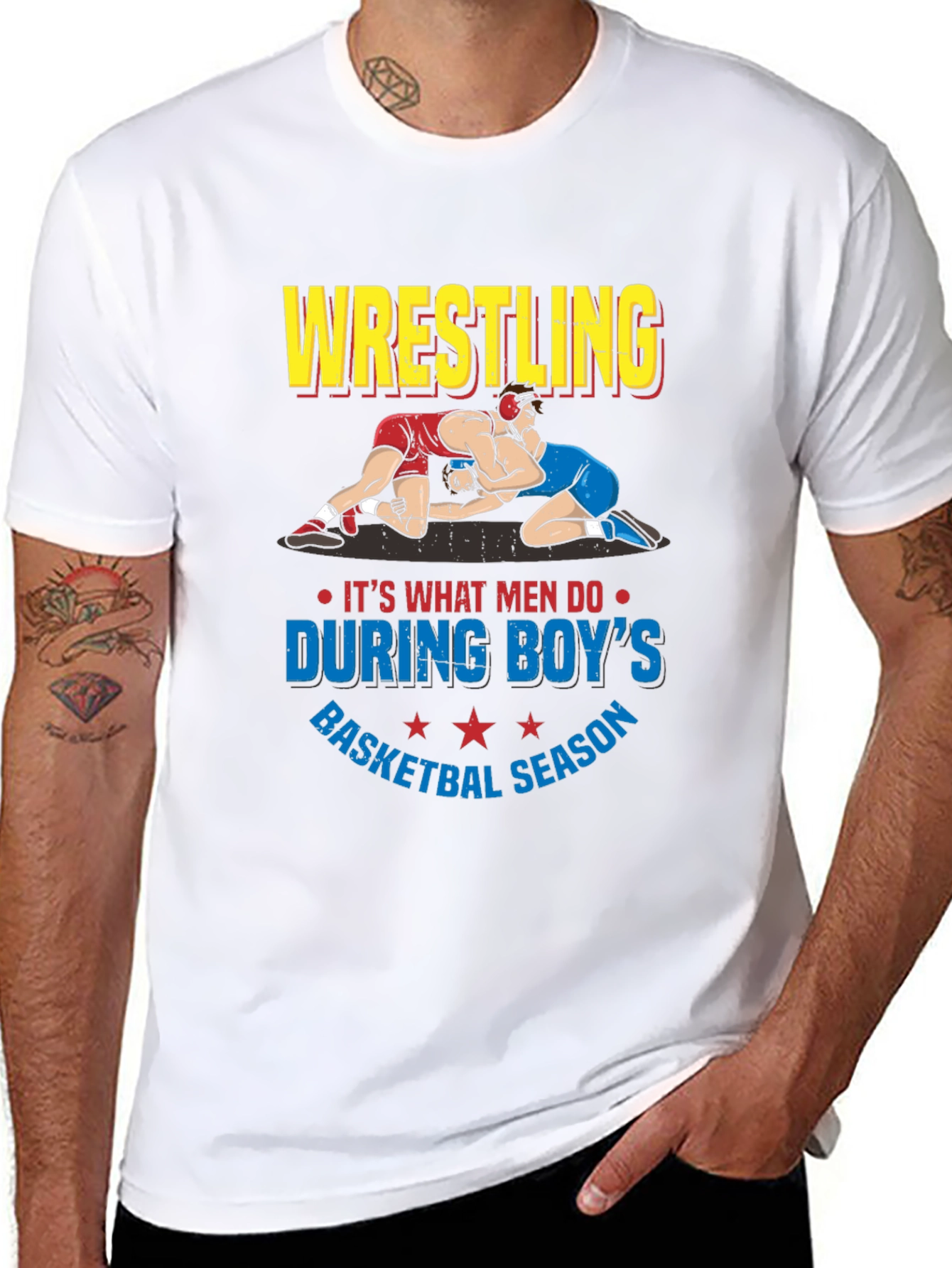 Wrestling During Boys Basketball Season T-Shirt
