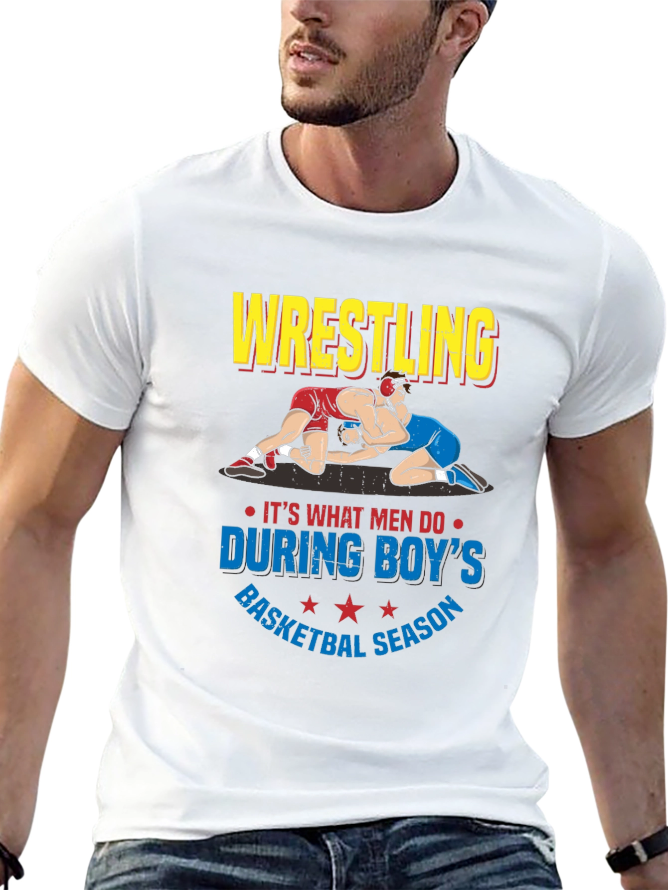 Wrestling During Boys Basketball Season T-Shirt