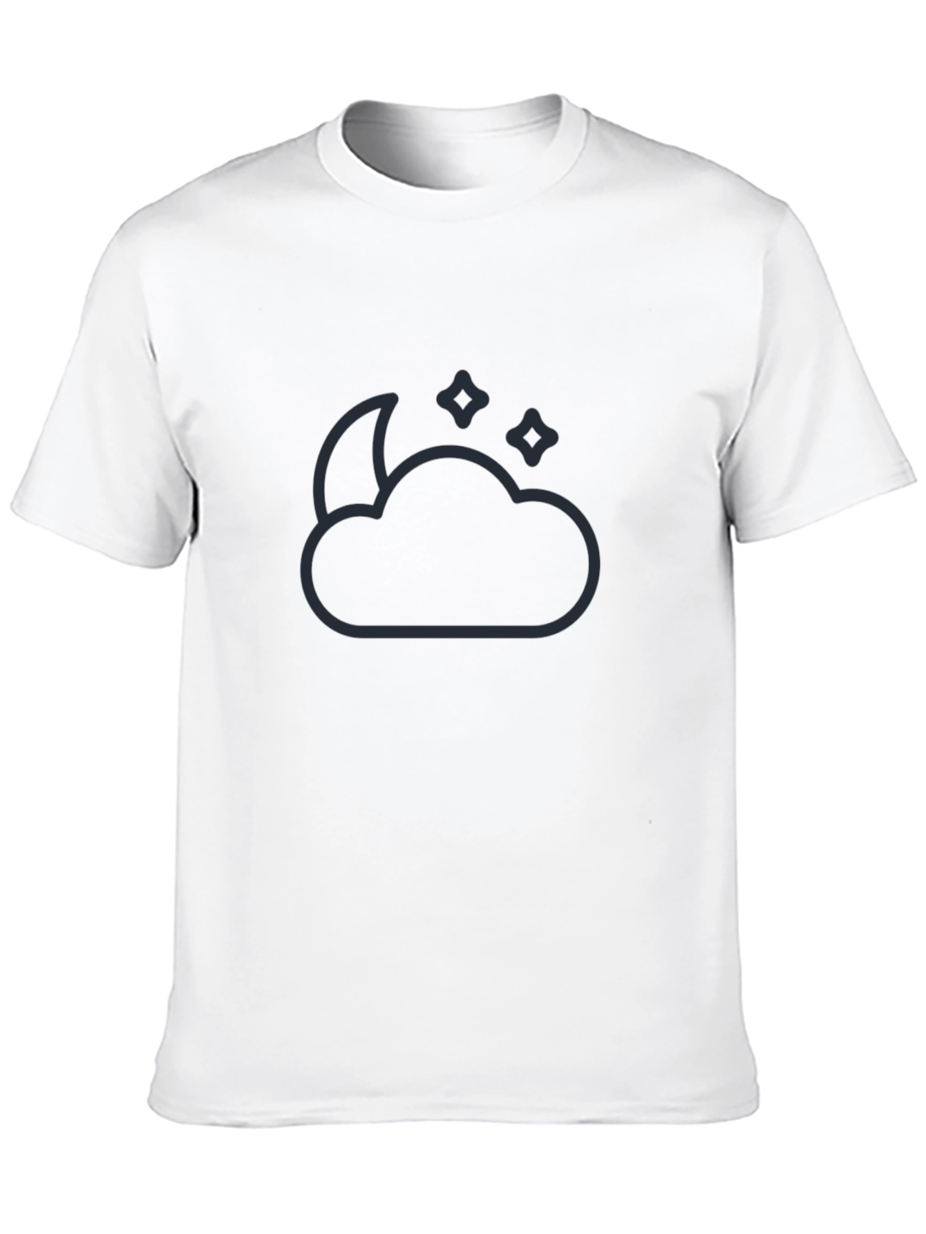 Night Sky T-Shirt - Moon and Stars Design