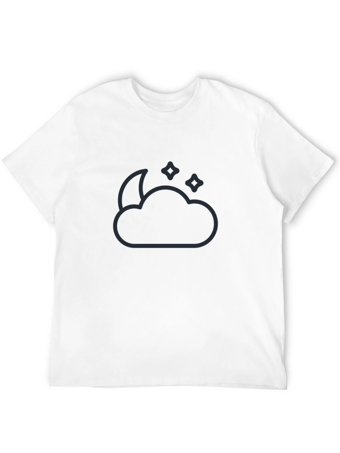 Night Sky T-Shirt - Moon and Stars Design