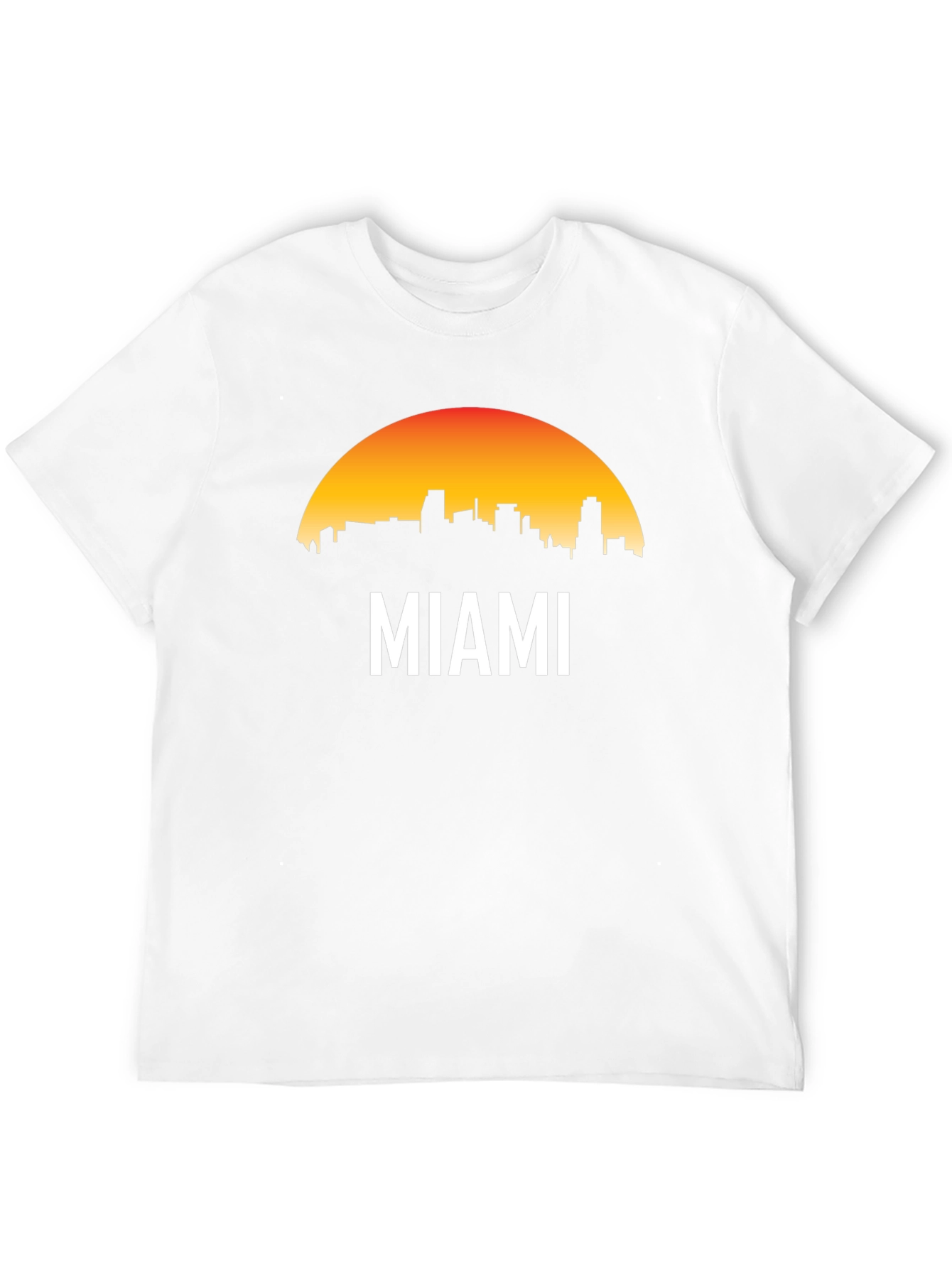 Miami Skyline Graphic Black T-Shirt