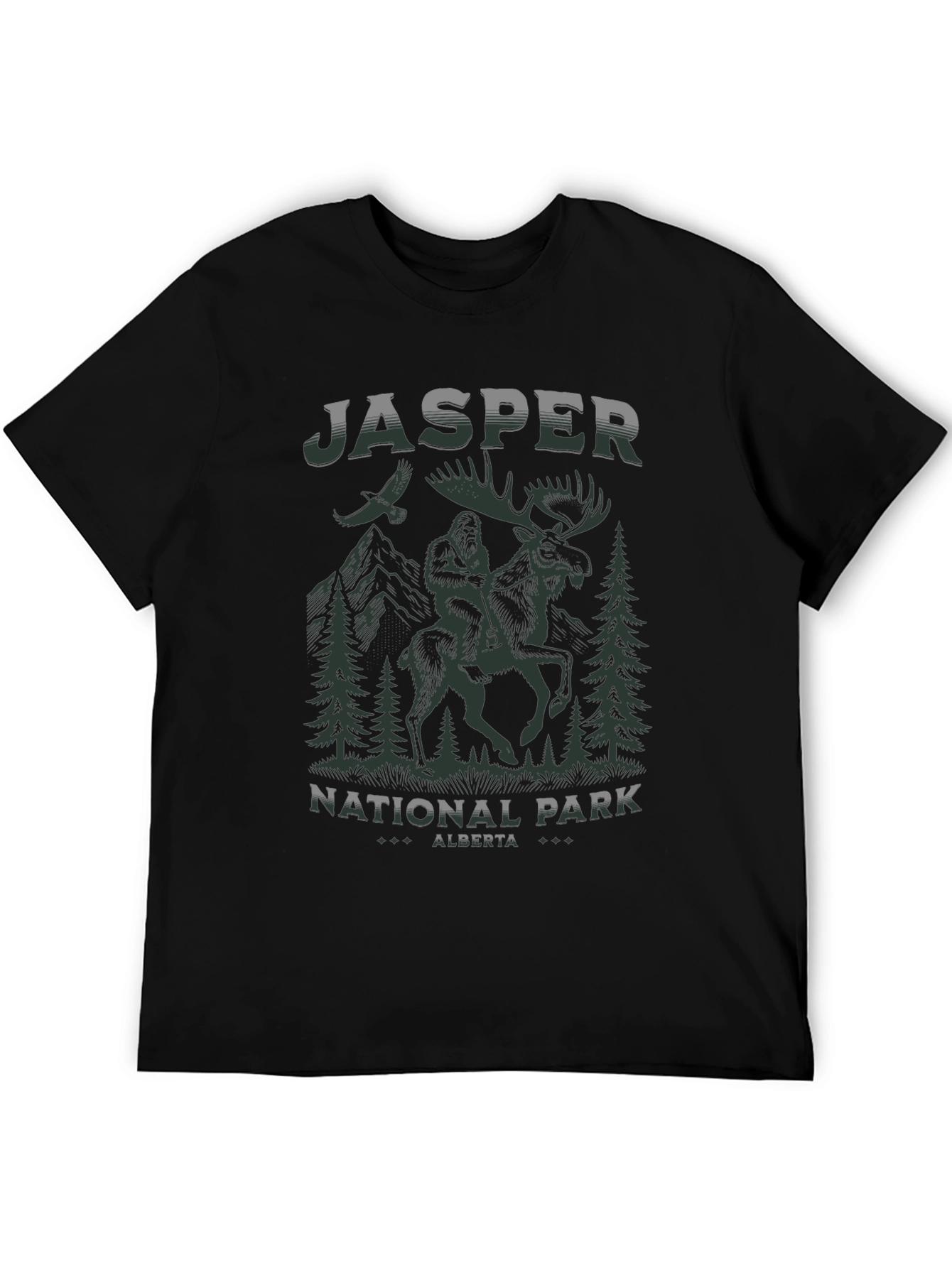 Jasper National Park Bigfoot Moose T-Shirt