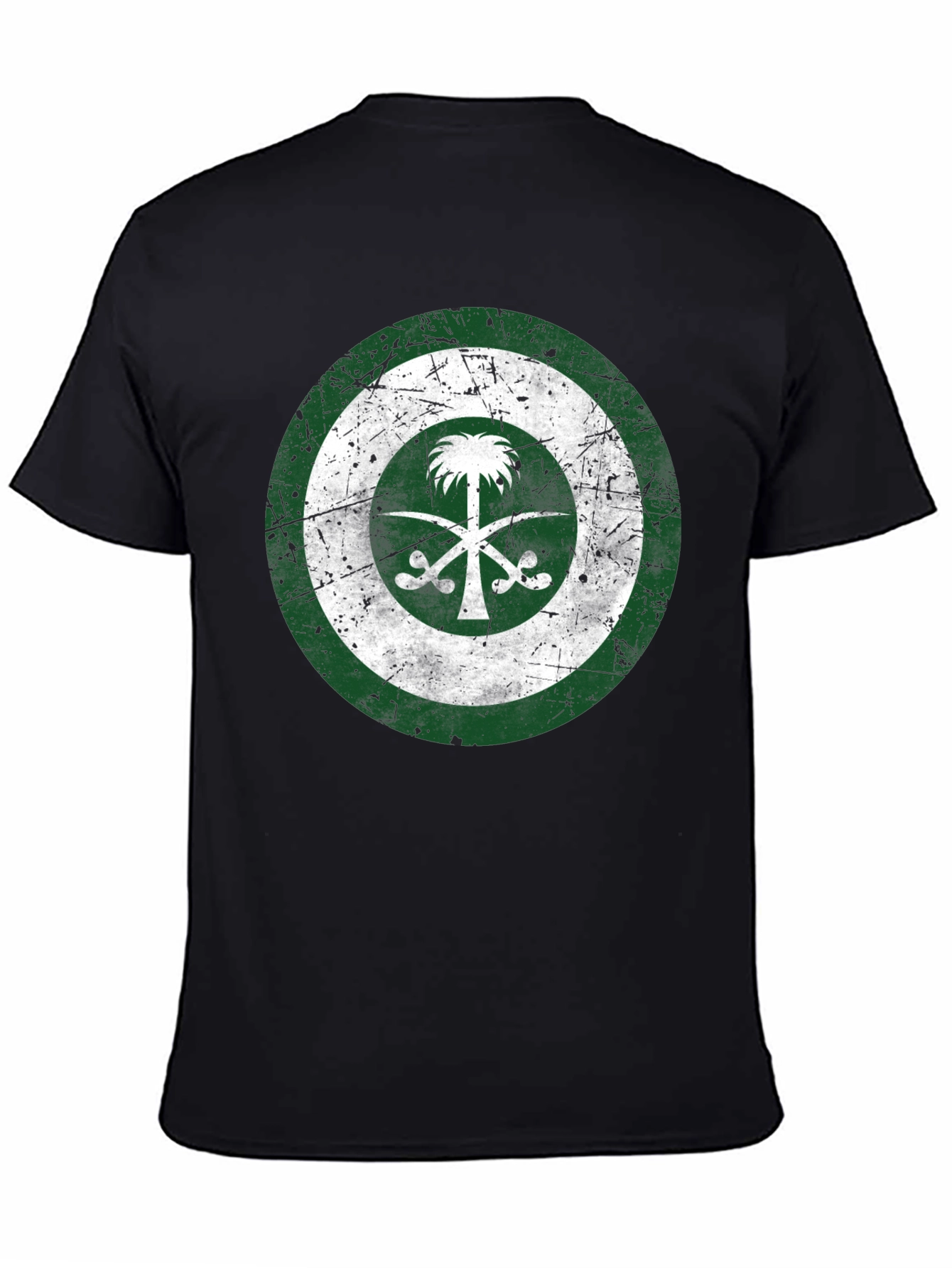 Saudi Arabia Flag Distressed T-Shirt