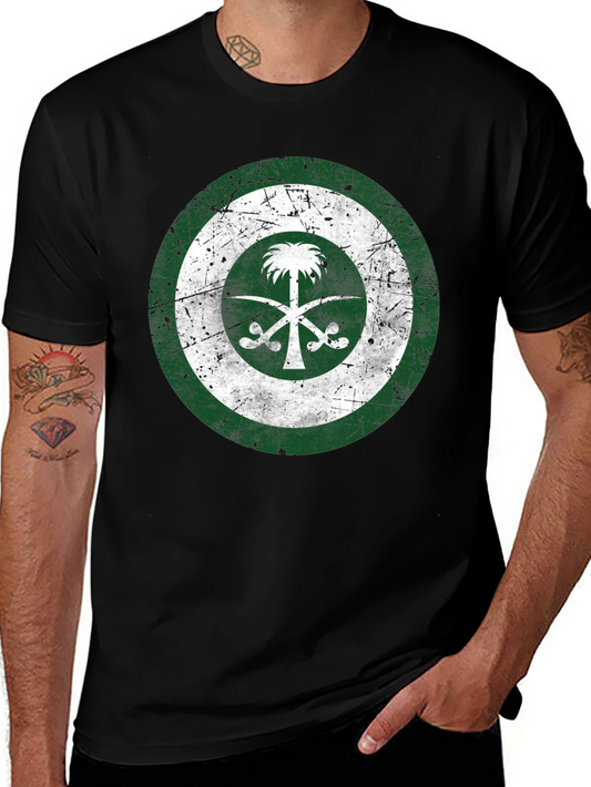 Saudi Arabia Flag Distressed T-Shirt