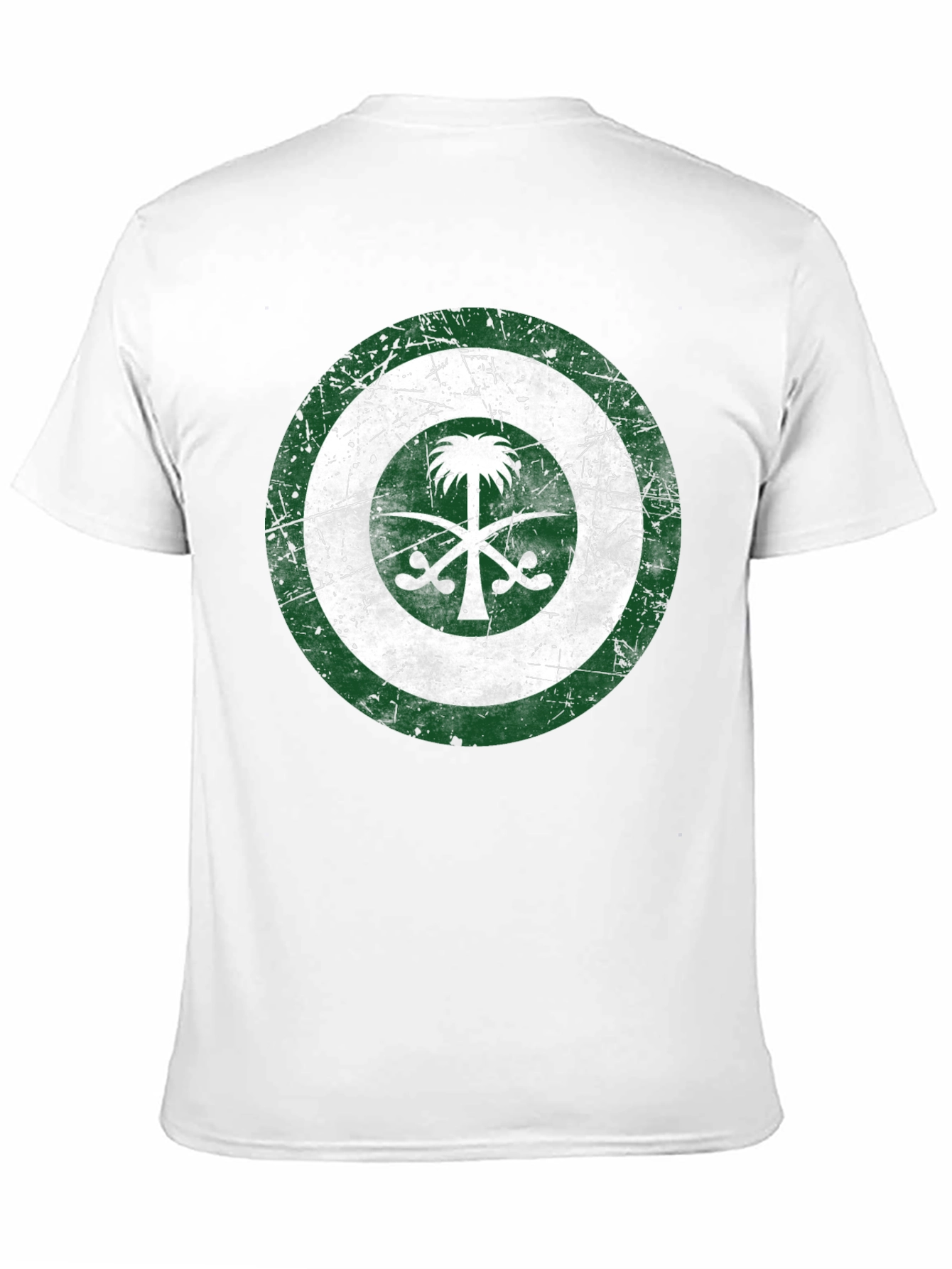Saudi Arabia Flag Distressed T-Shirt