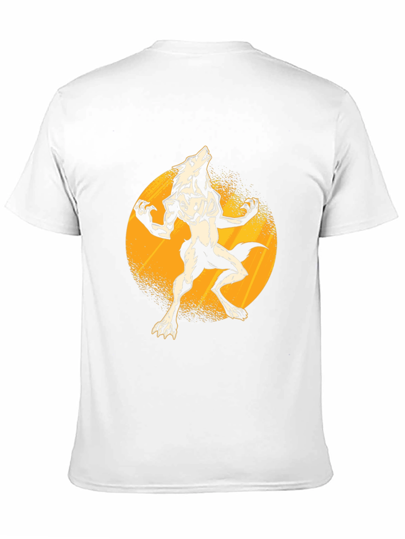 Werewolf Moon Graphic Tee - Black Cotton T-Shirt