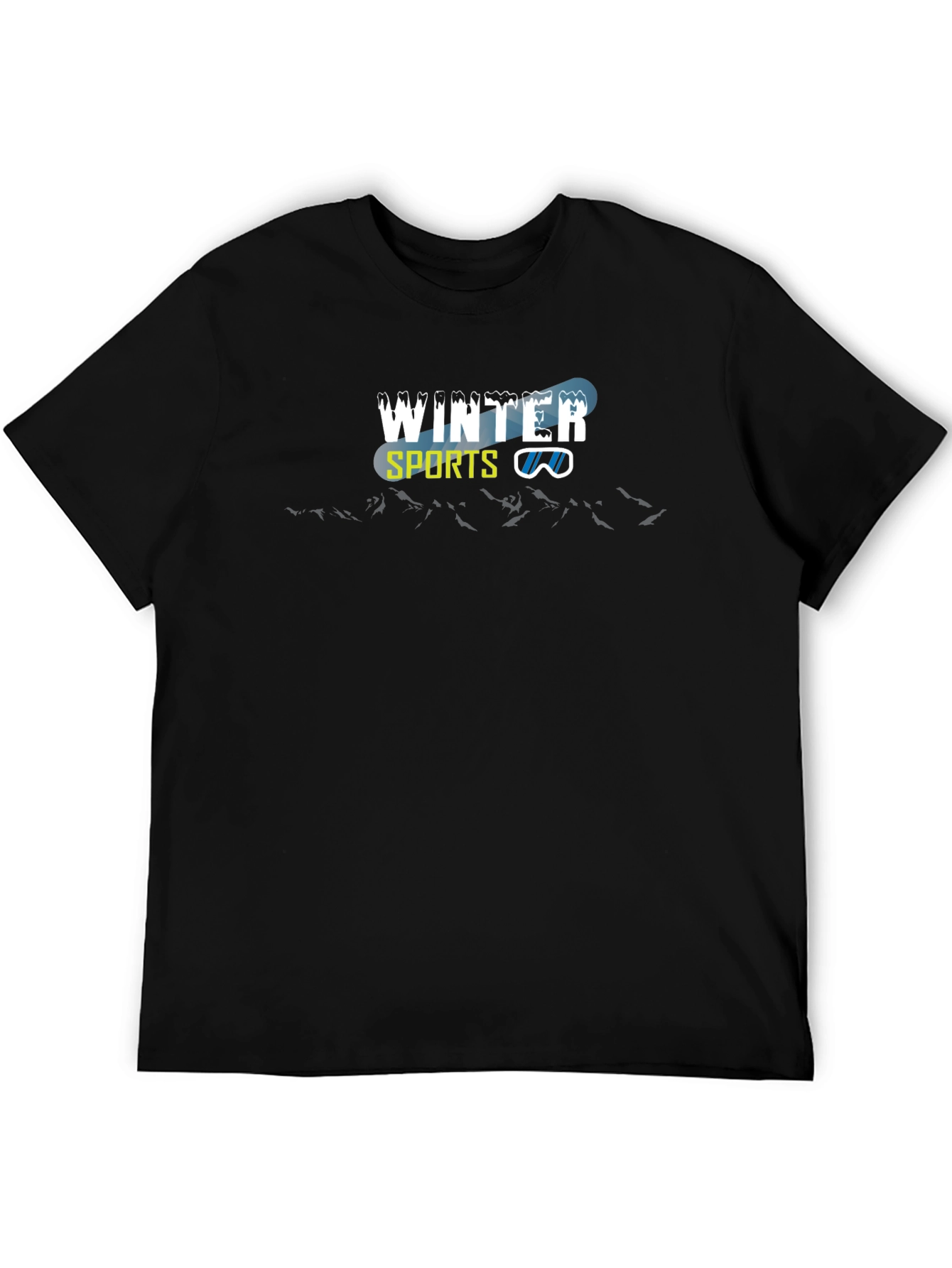 Winter Sports Graphic Tee - Black