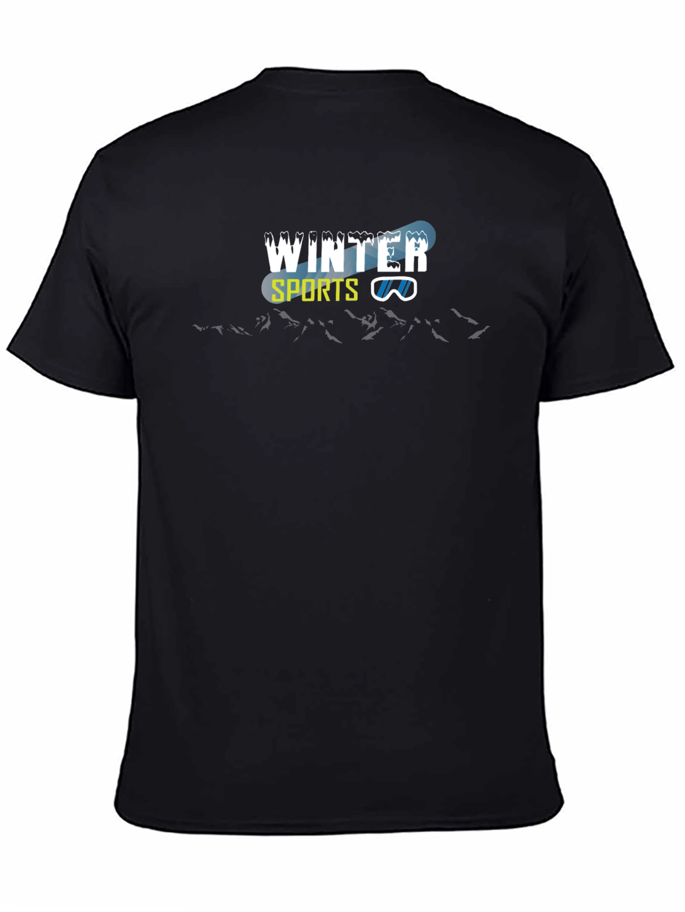 Winter Sports Graphic Tee - Black