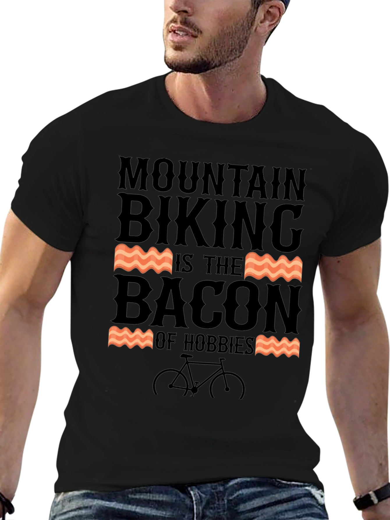 Mountain Biking is The Bacon of Hobbies T-Shirt
