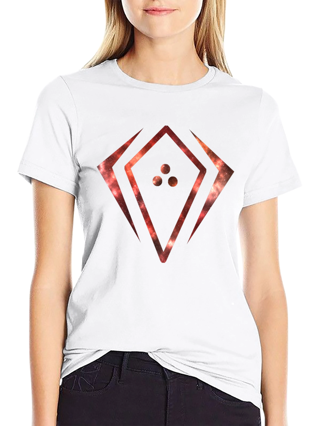 Galaxy Symbol Graphic Black T-Shirt