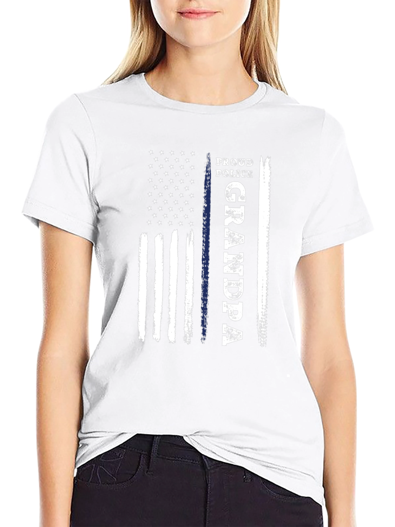Proud Police Grandpa T-Shirt