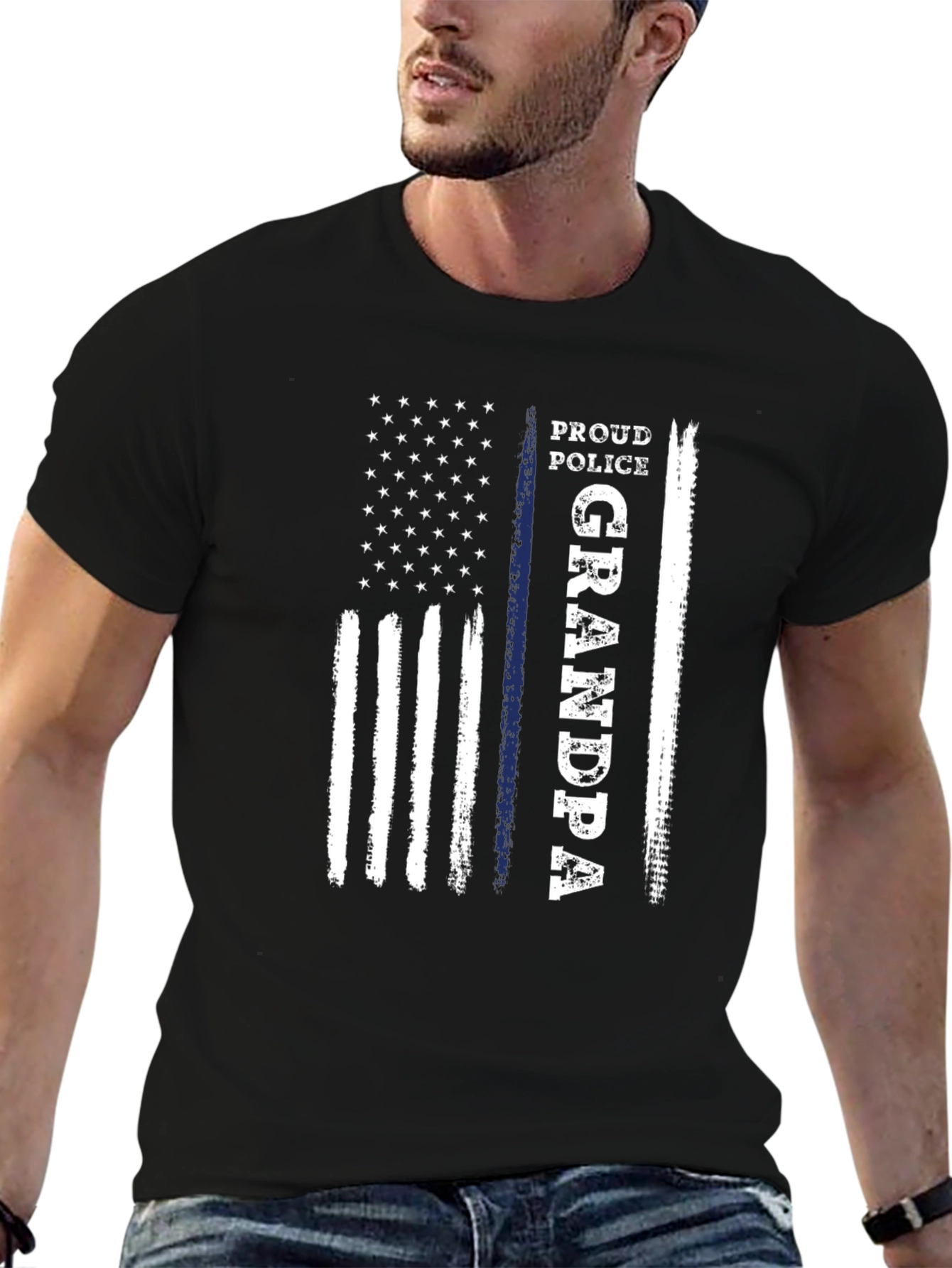 Proud Police Grandpa T-Shirt
