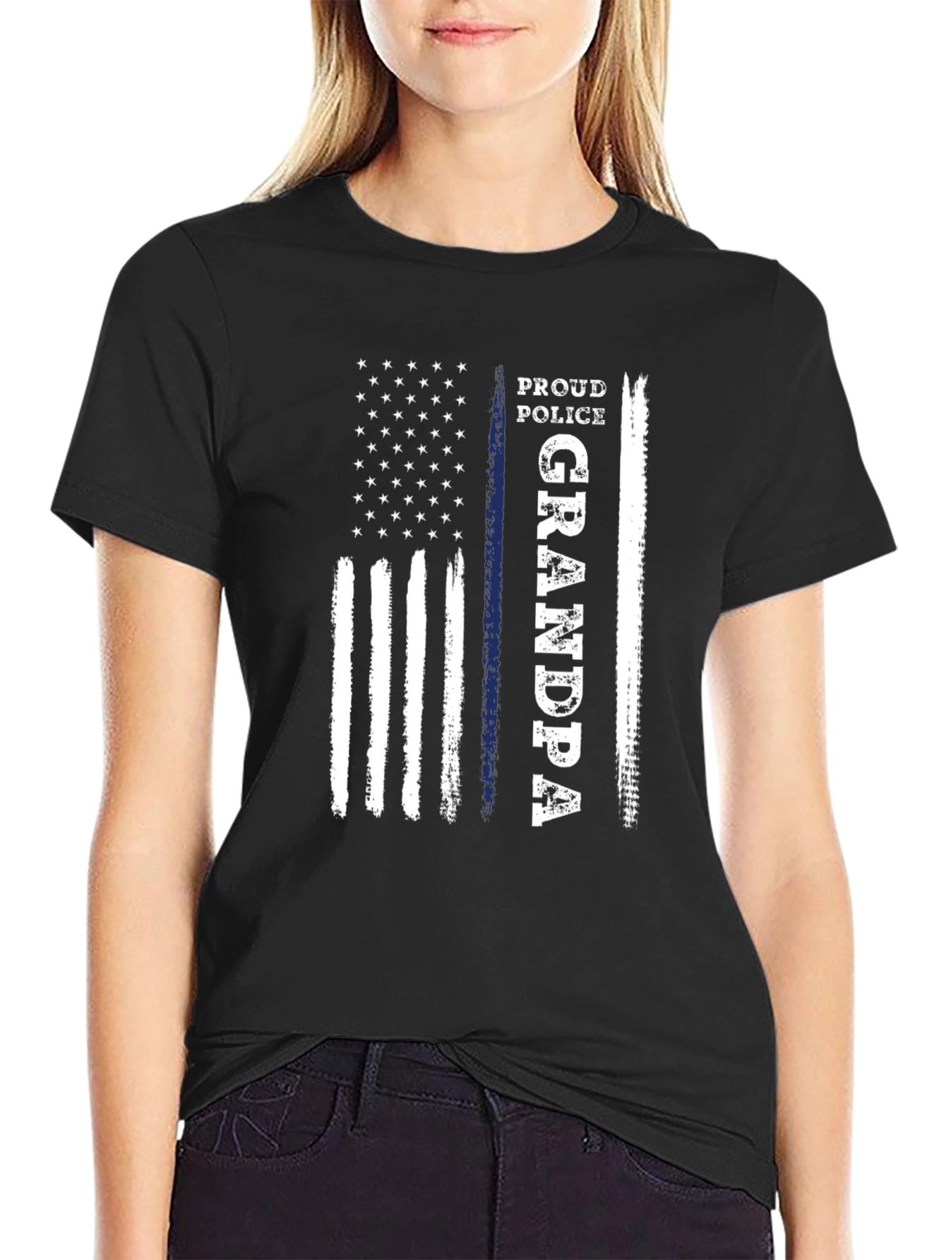 Proud Police Grandpa T-Shirt