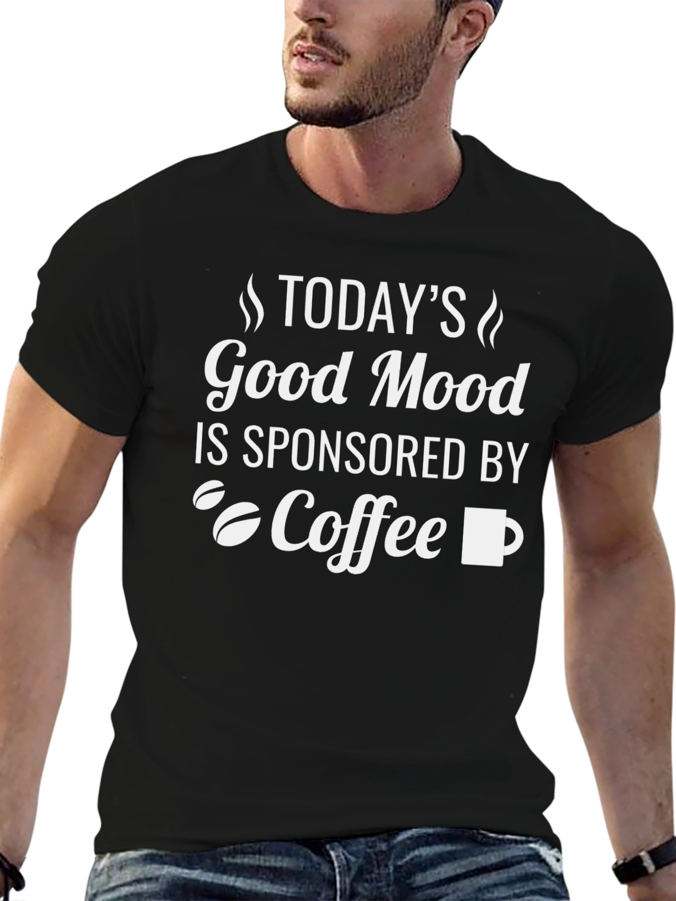 Good Mood Coffee Graphic Tee - Black Unisex