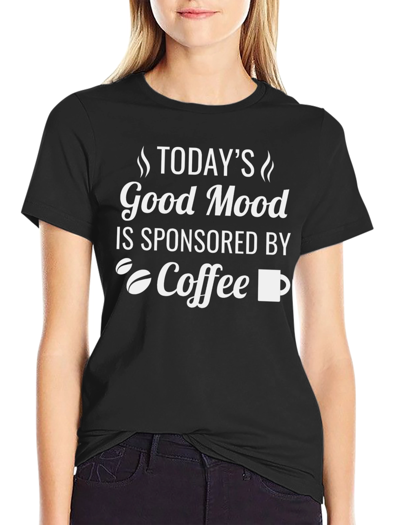 Good Mood Coffee Graphic Tee - Black Unisex