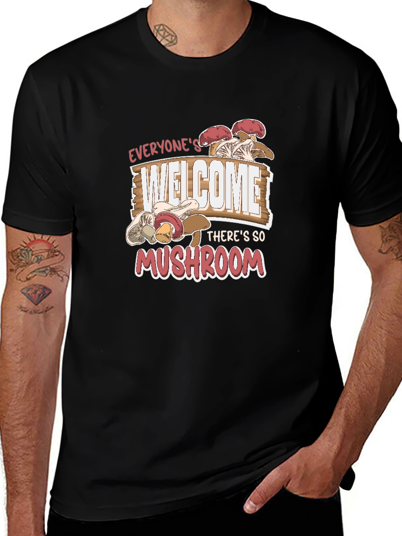 Everyones Welcome Mushroom Graphic Tee