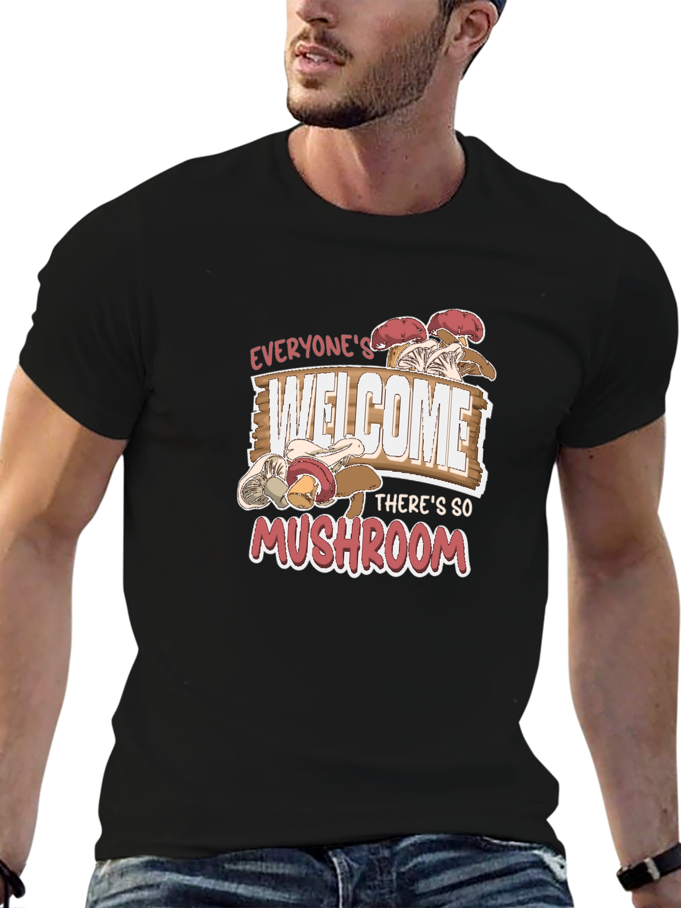 Everyones Welcome Mushroom Graphic Tee