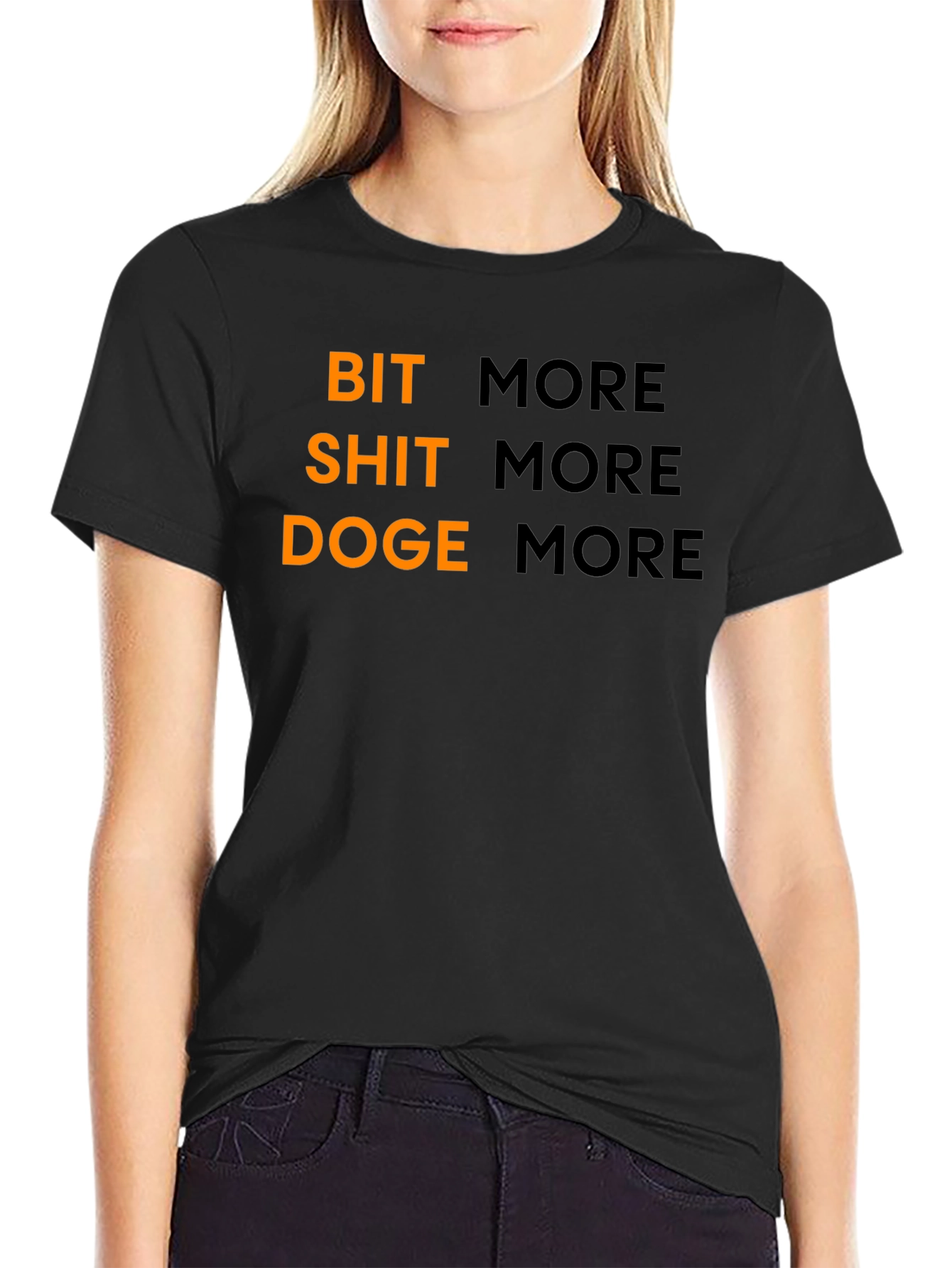 Bit Shit Doge More Black T-Shirt Crypto