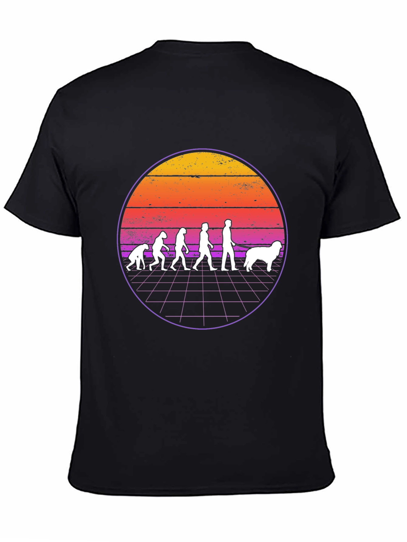 Evolution of Man and Dog T-Shirt