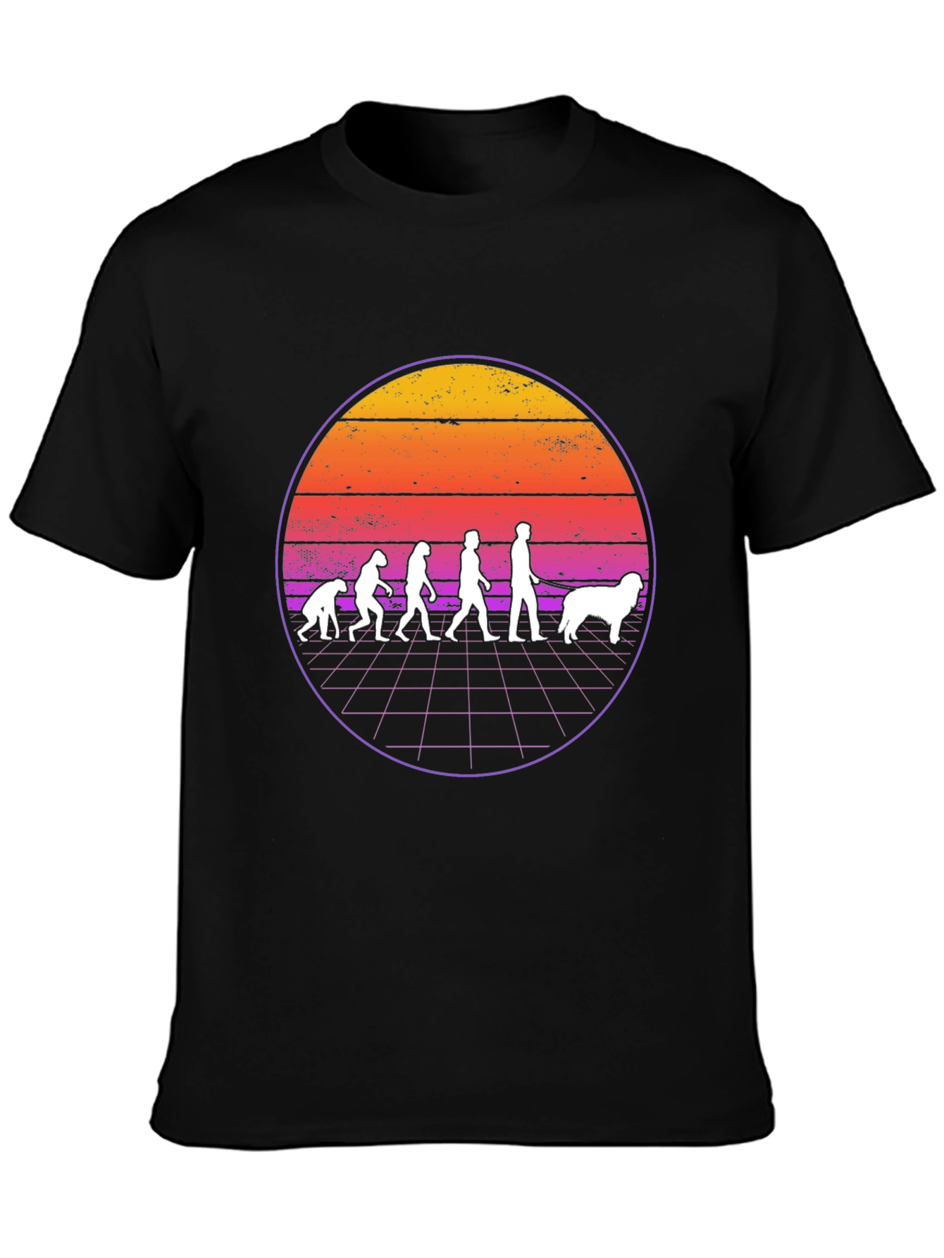 Evolution of Man and Dog T-Shirt