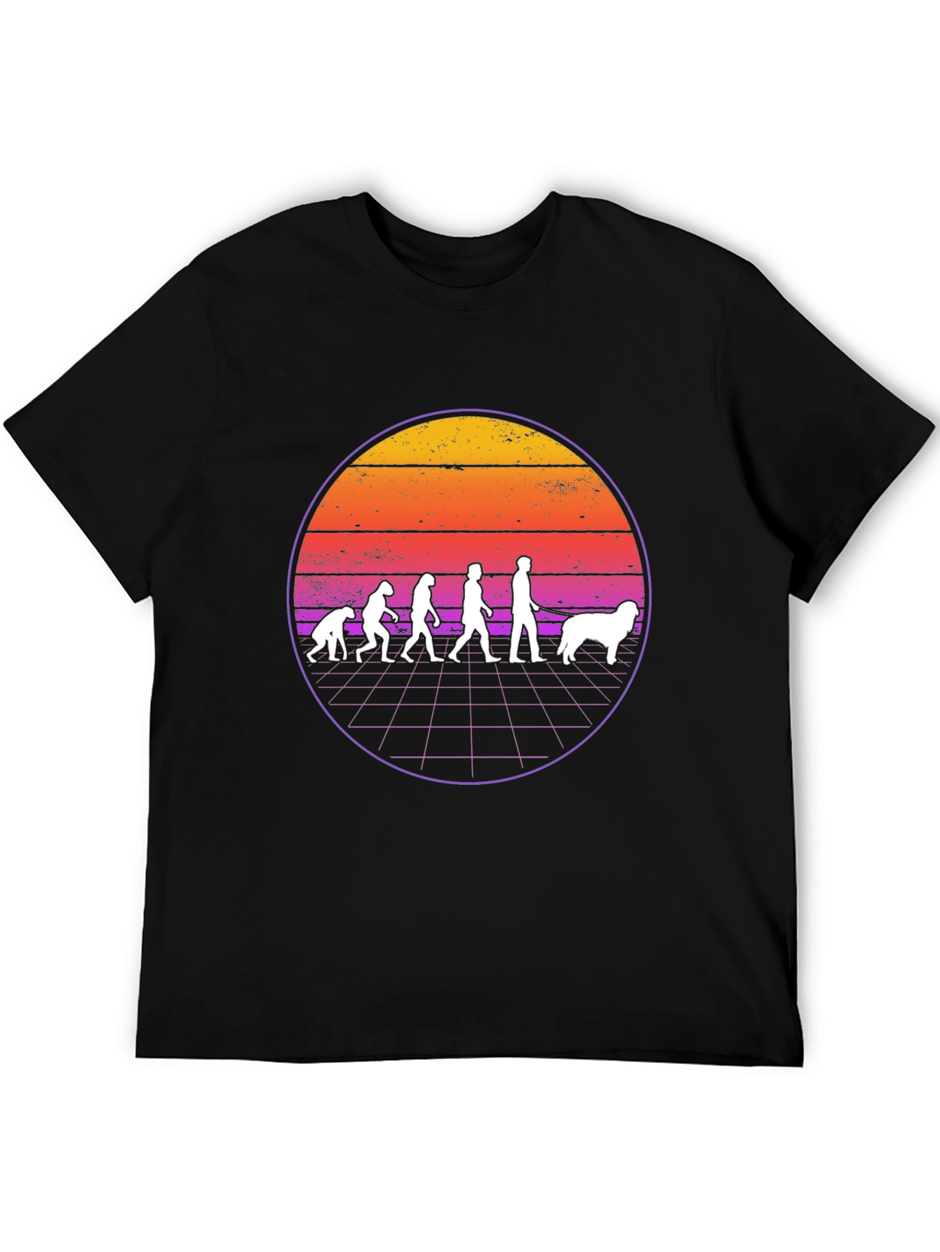 Evolution of Man and Dog T-Shirt