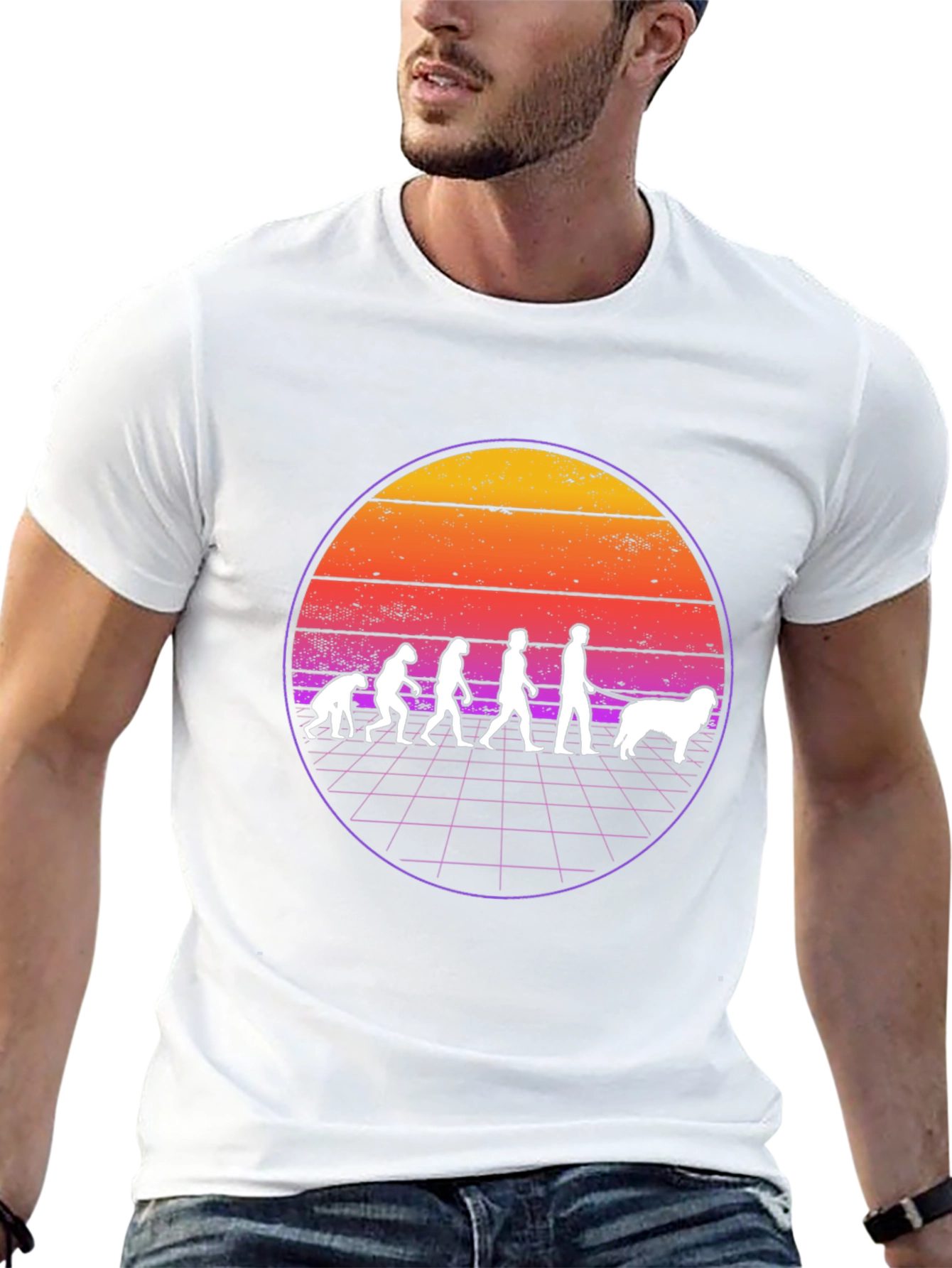 Evolution of Man and Dog T-Shirt