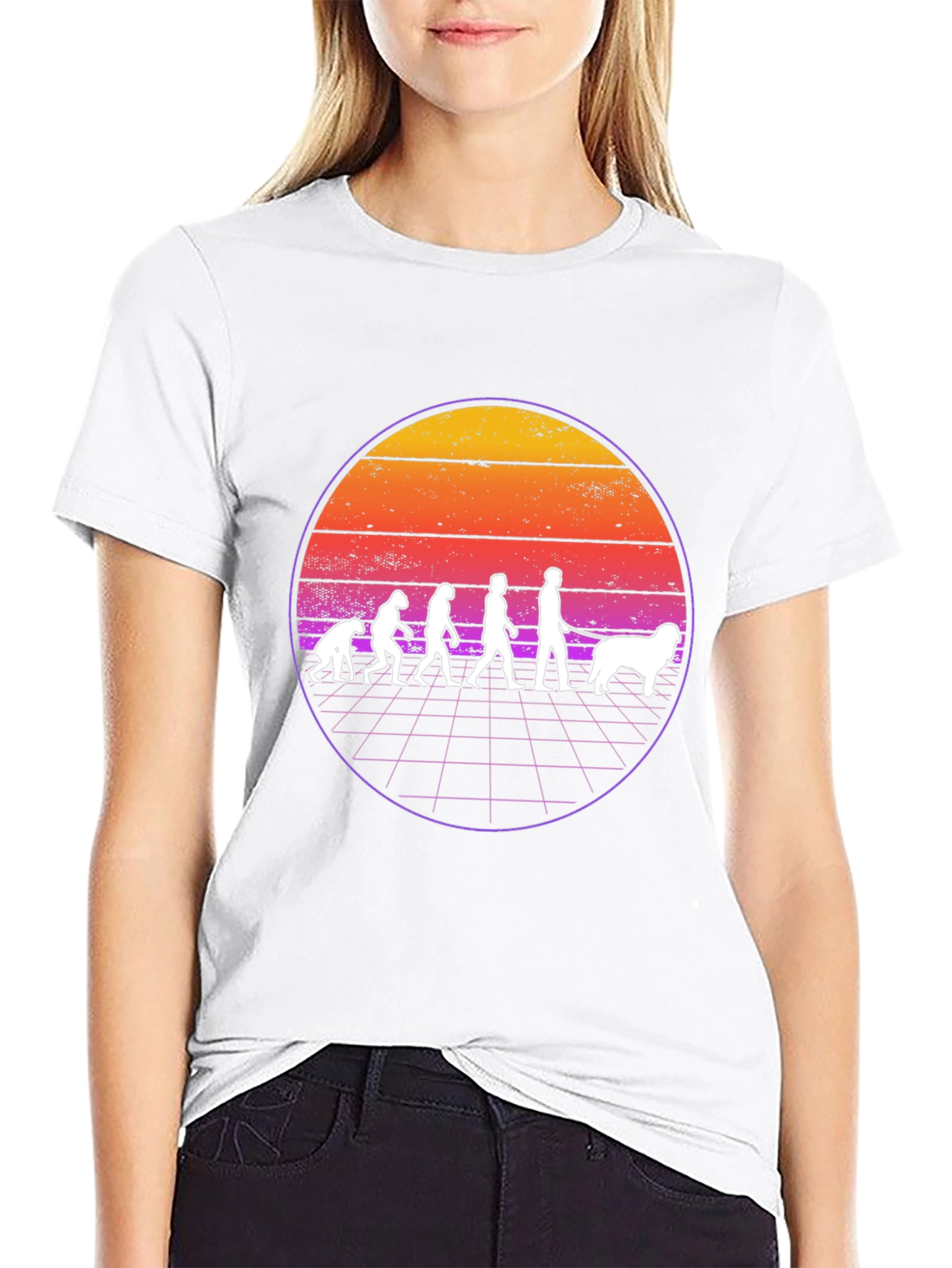 Evolution of Man and Dog T-Shirt