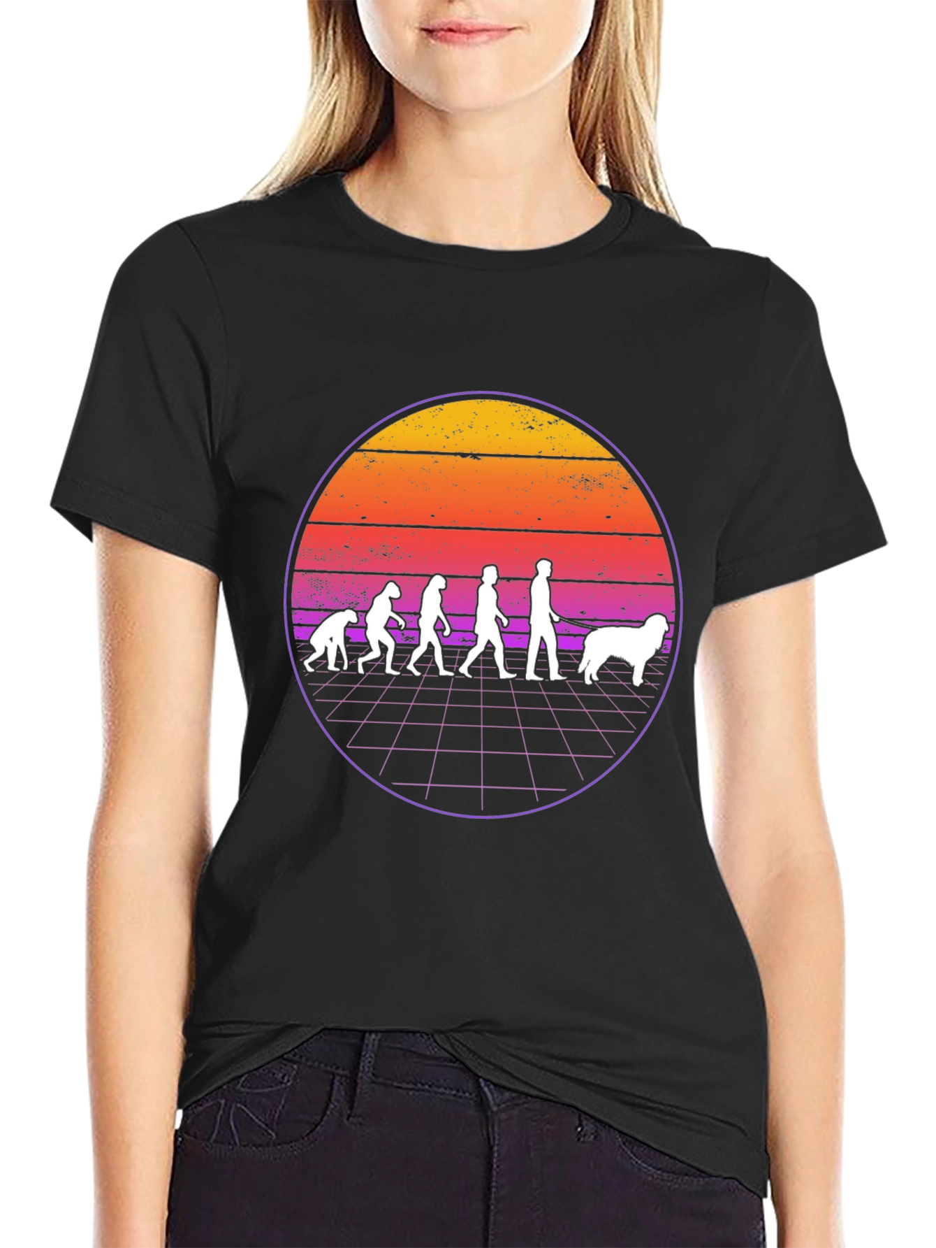 Evolution of Man and Dog T-Shirt