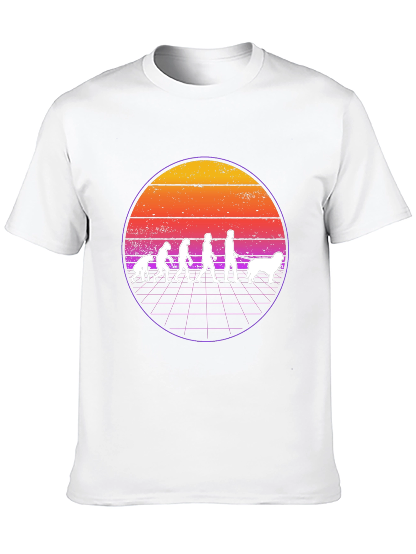 Evolution of Man and Dog T-Shirt