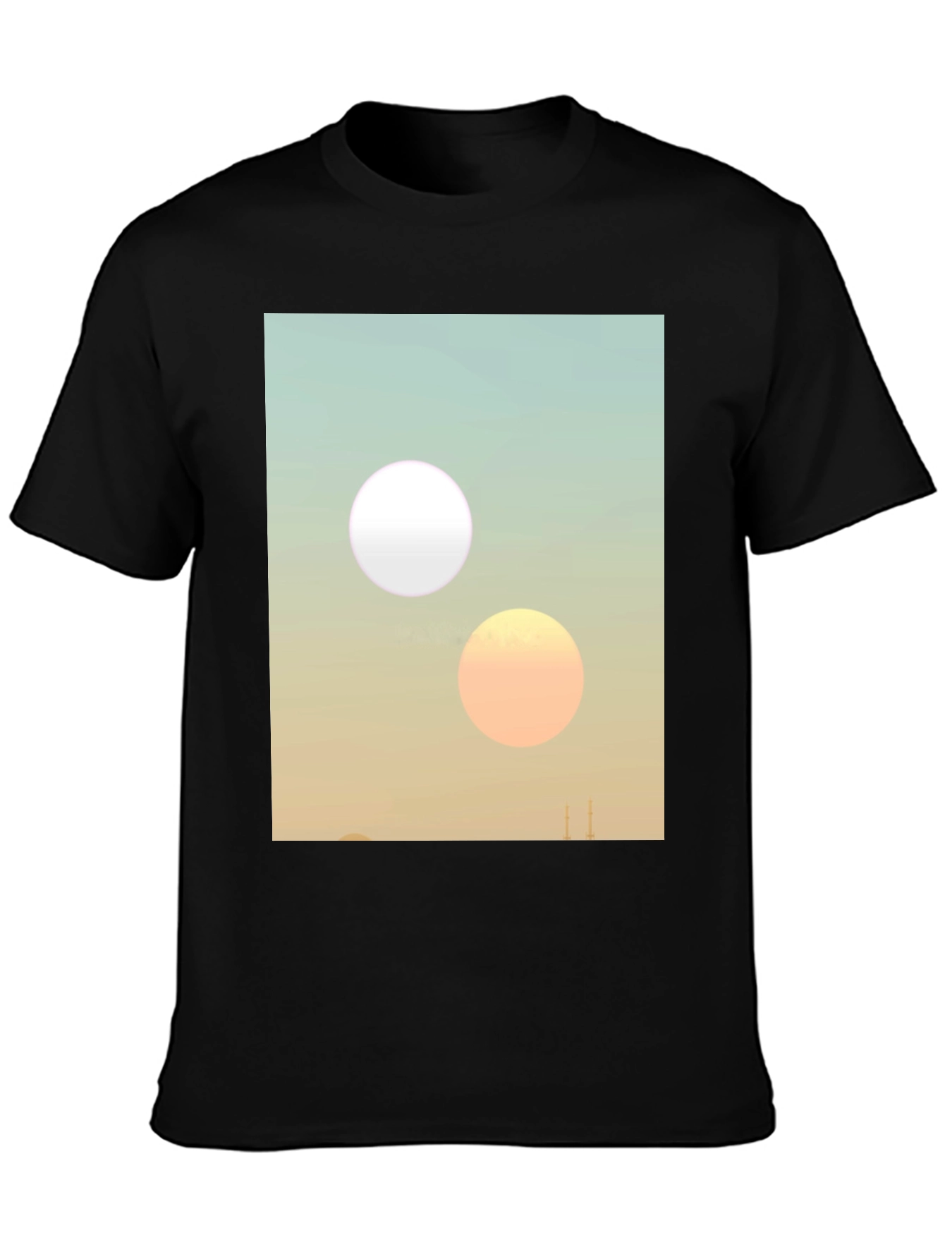Twin Sun Tee - Sci-Fi Inspired Graphic Print