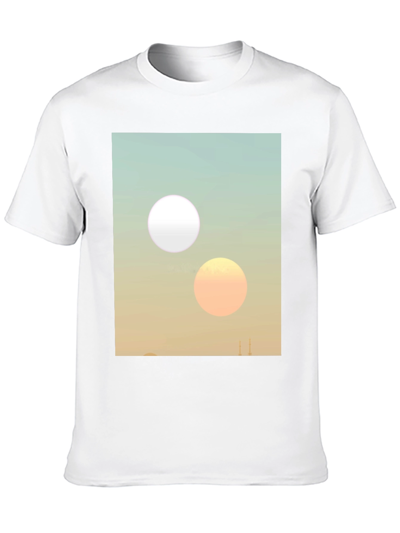 Twin Sun Tee - Sci-Fi Inspired Graphic Print