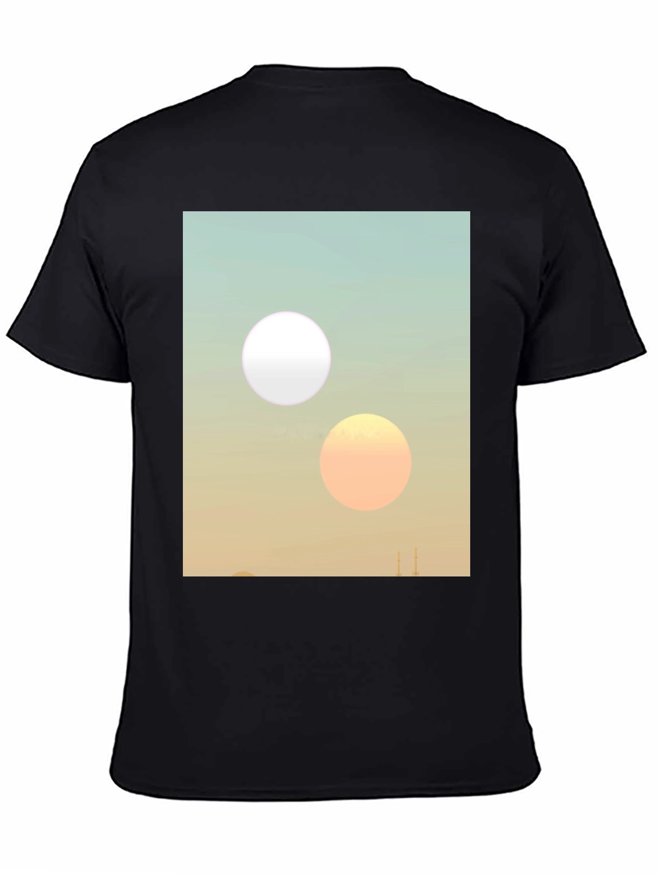 Twin Sun Tee - Sci-Fi Inspired Graphic Print