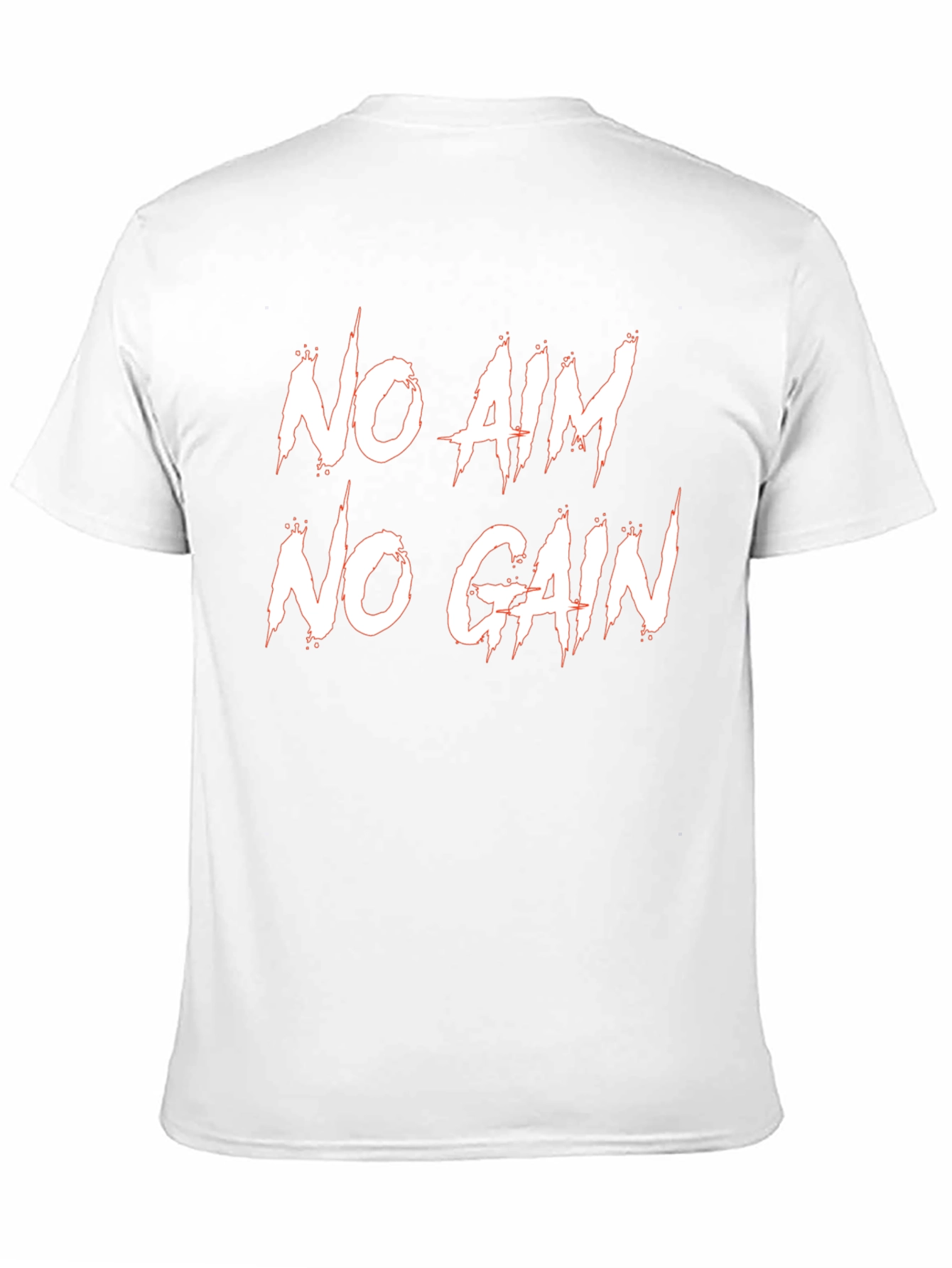 No Aim No Gain T-Shirt - Black Cotton Tee