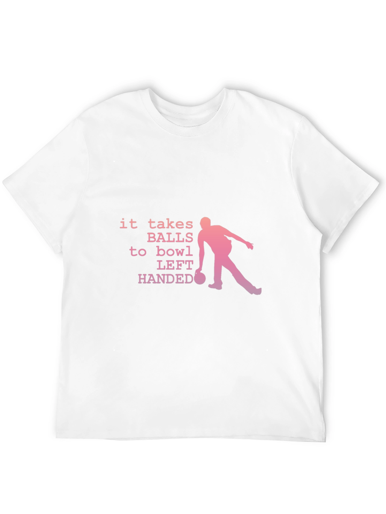 Funny Bowling T-Shirt - Left Handed Bowler Tee