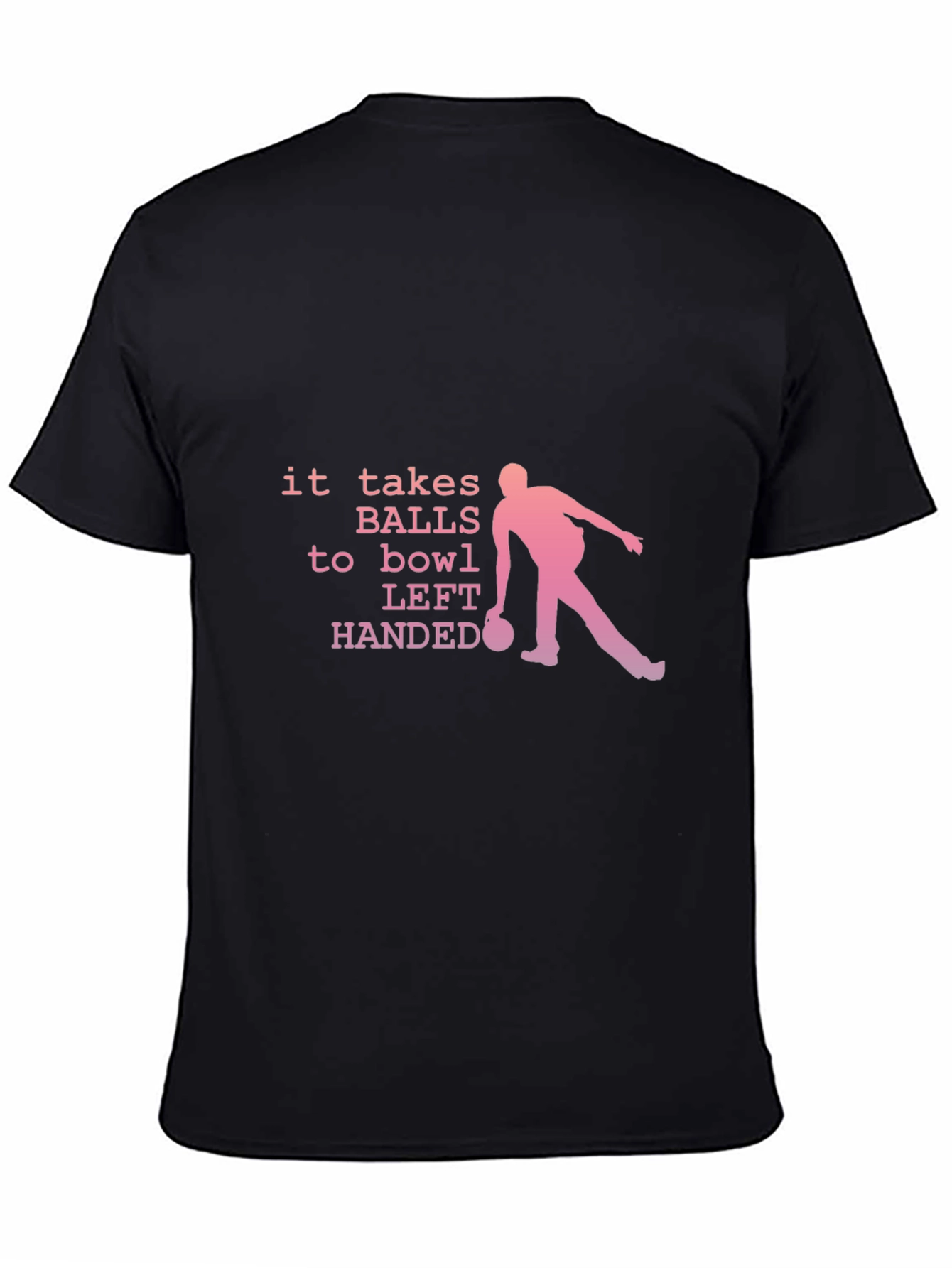 Funny Bowling T-Shirt - Left Handed Bowler Tee