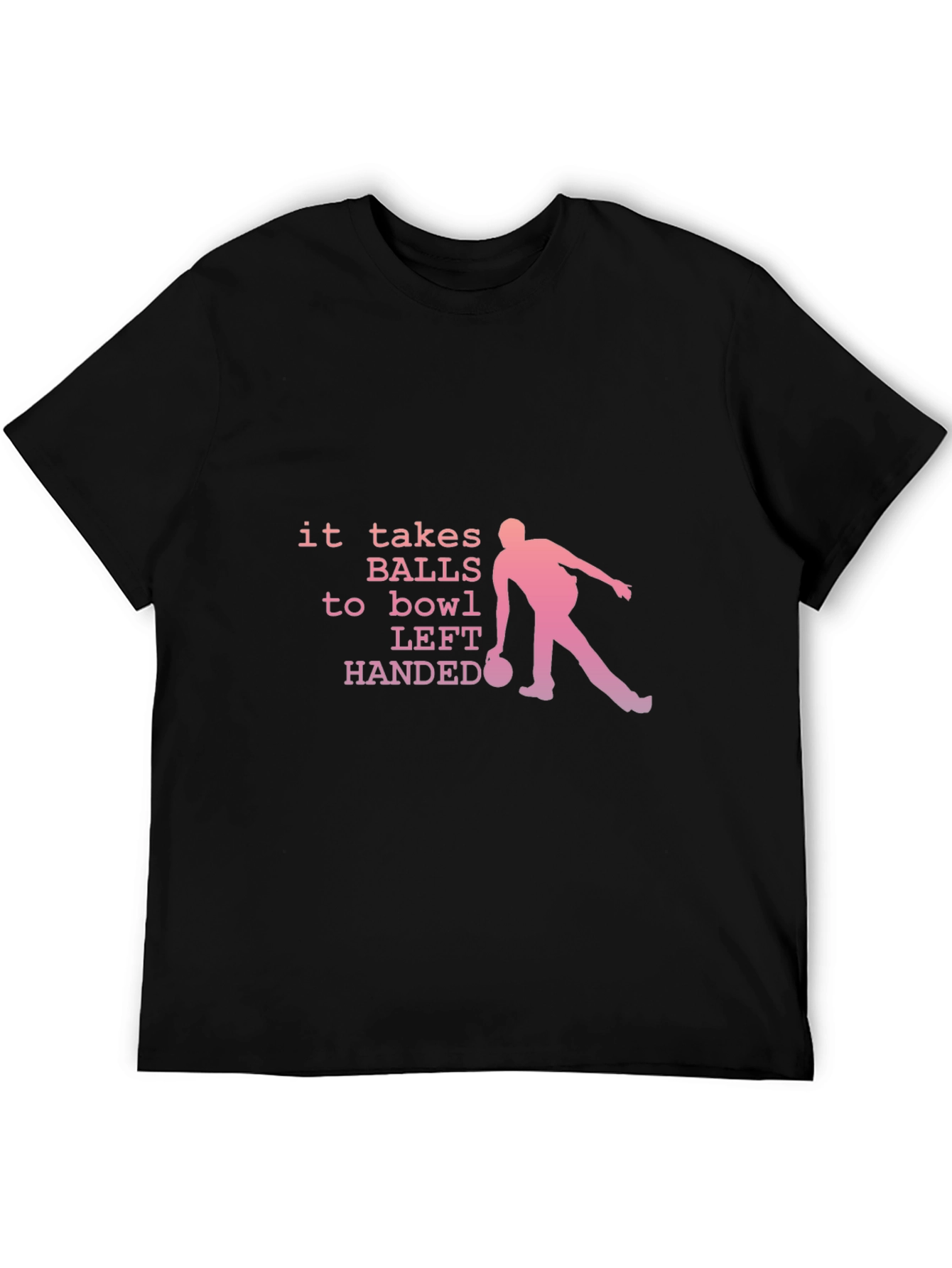 Funny Bowling T-Shirt - Left Handed Bowler Tee